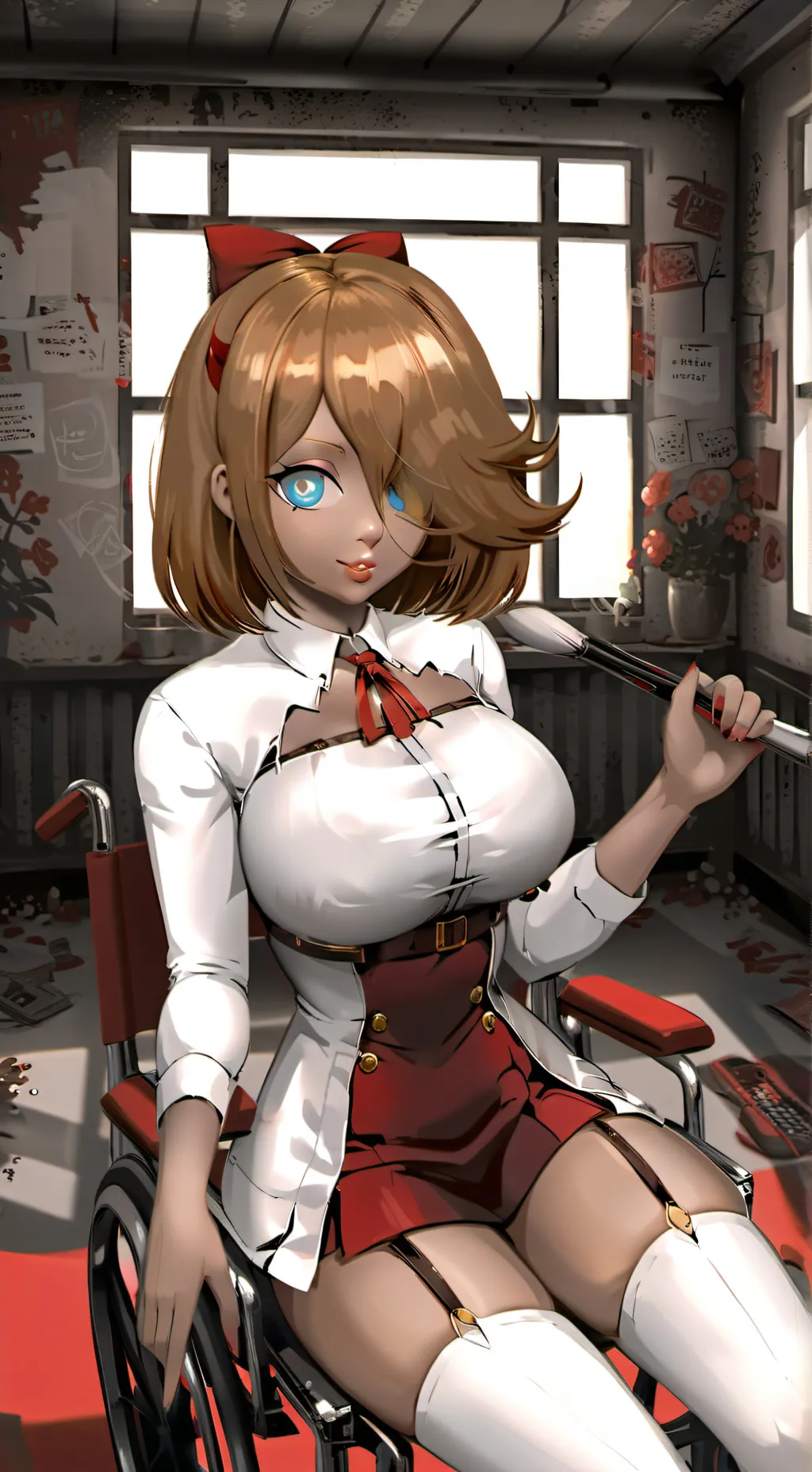 ai character: crazy Rosalina  background