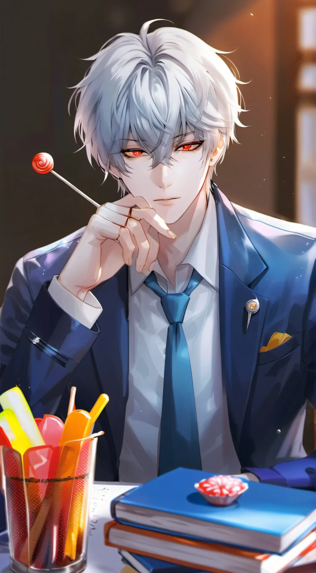 ai character: Ashton  background