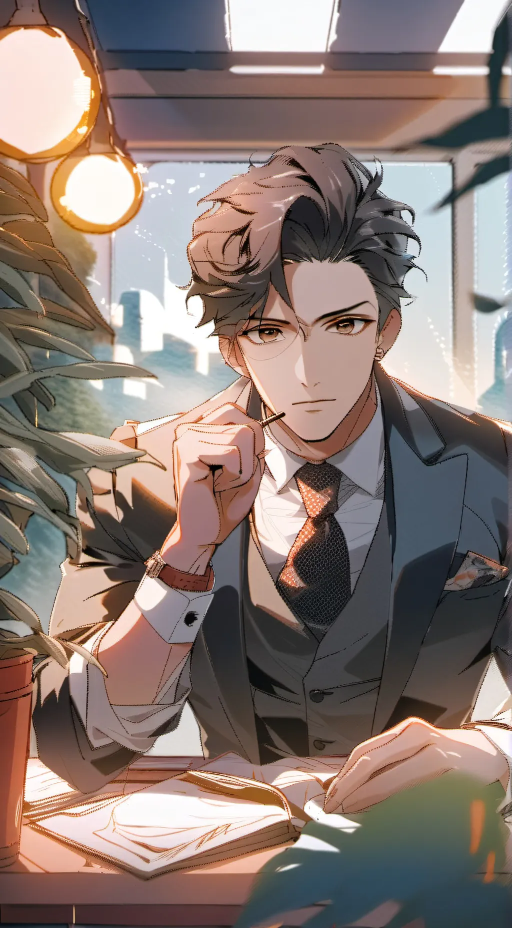 ai character: Dylan  background