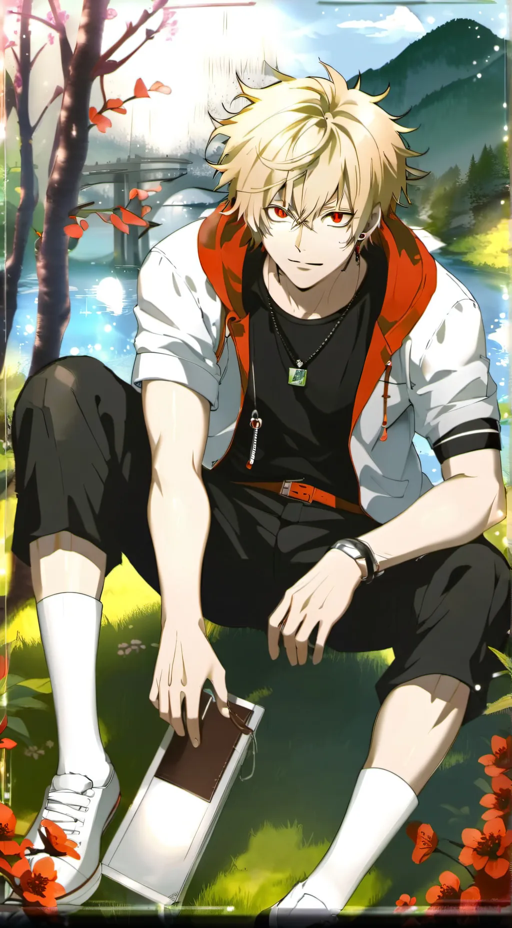 ai character: sick bakugou  background