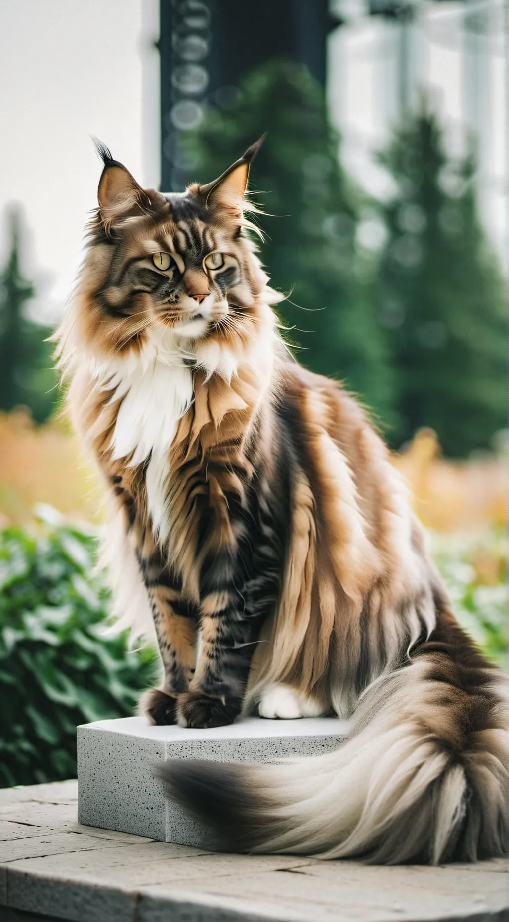 ai character: The stage cat background