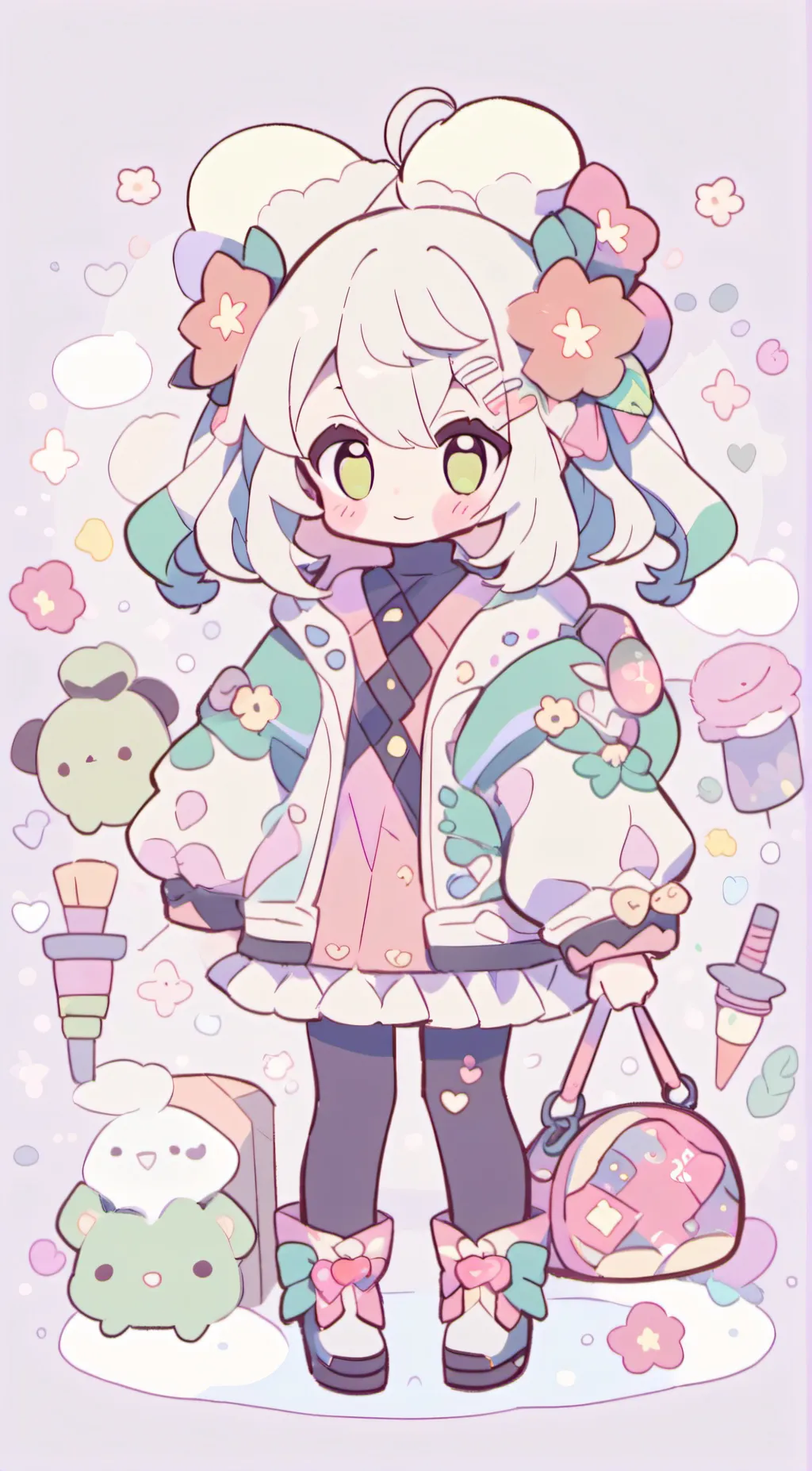 ai character: kitty  background