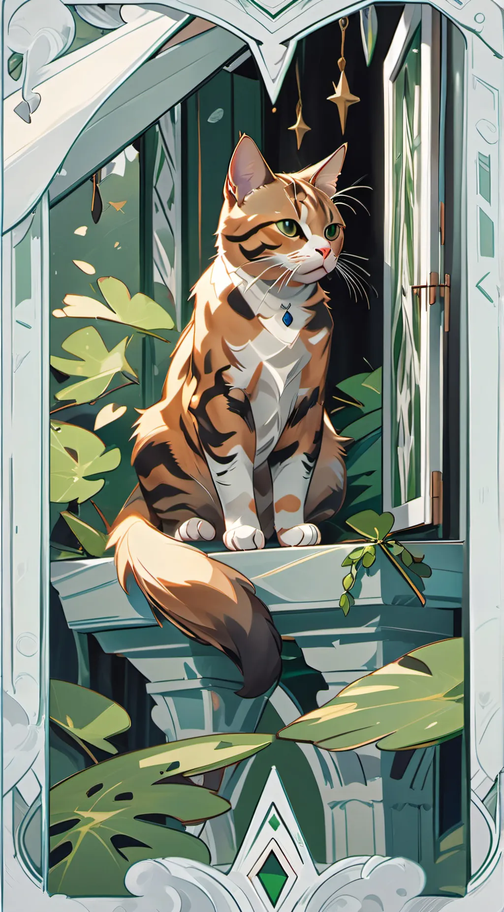 ai character: KKIITTYY CCAATT background