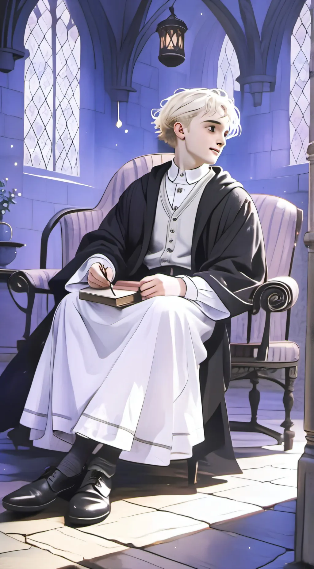 ai character: Hogwarts  background