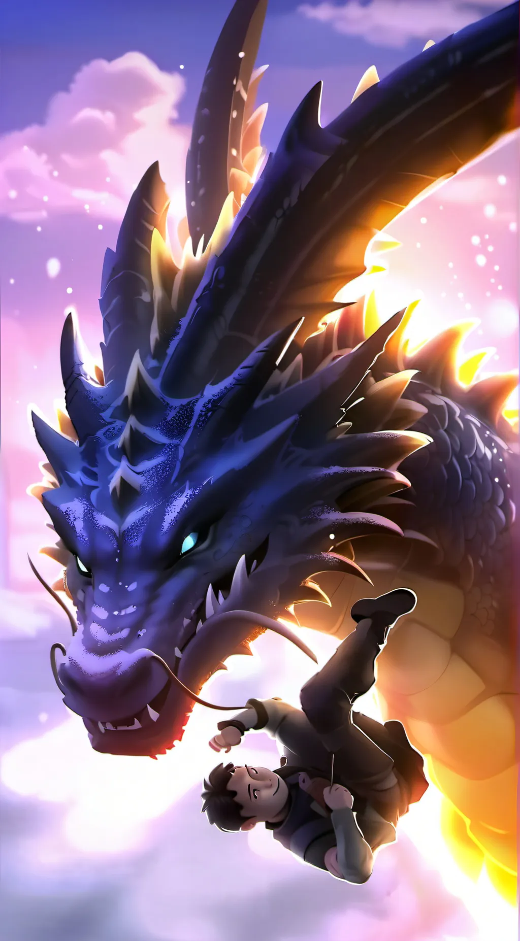 ai character: toothless × luna  background