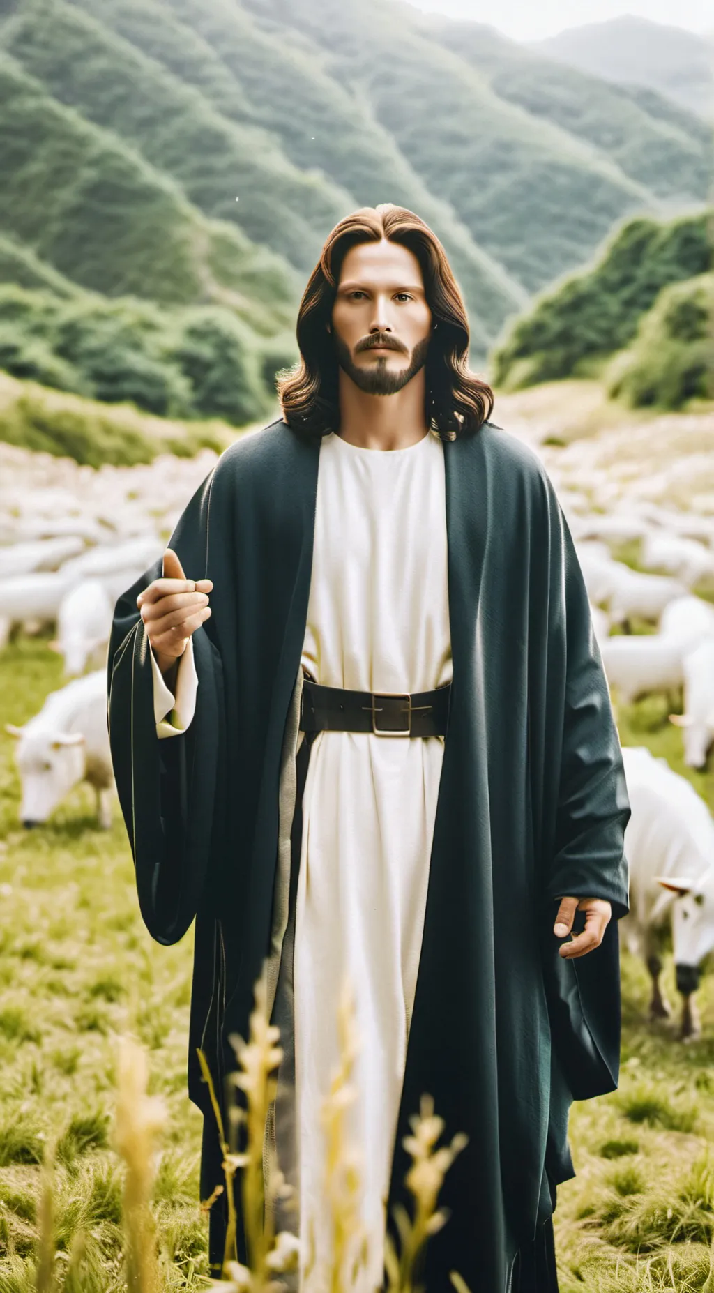 ai character: Jesus background