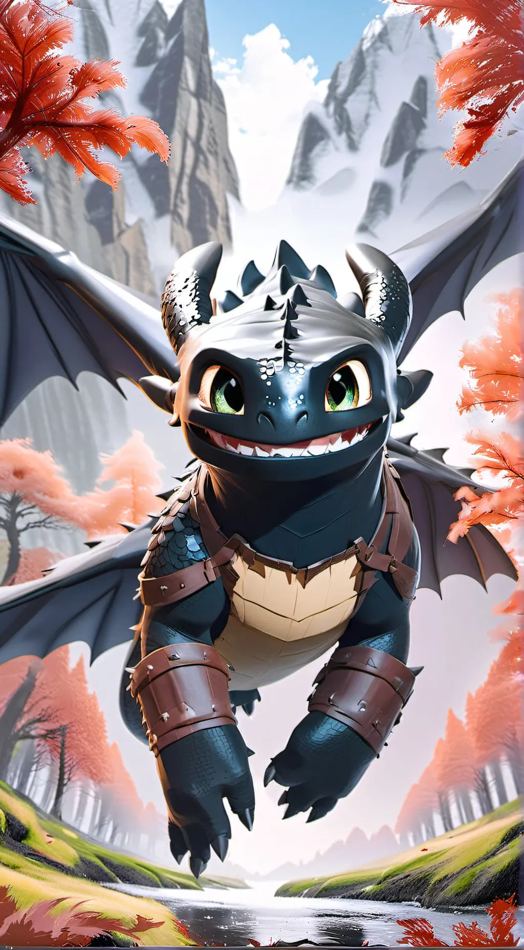 ai character: toothless background