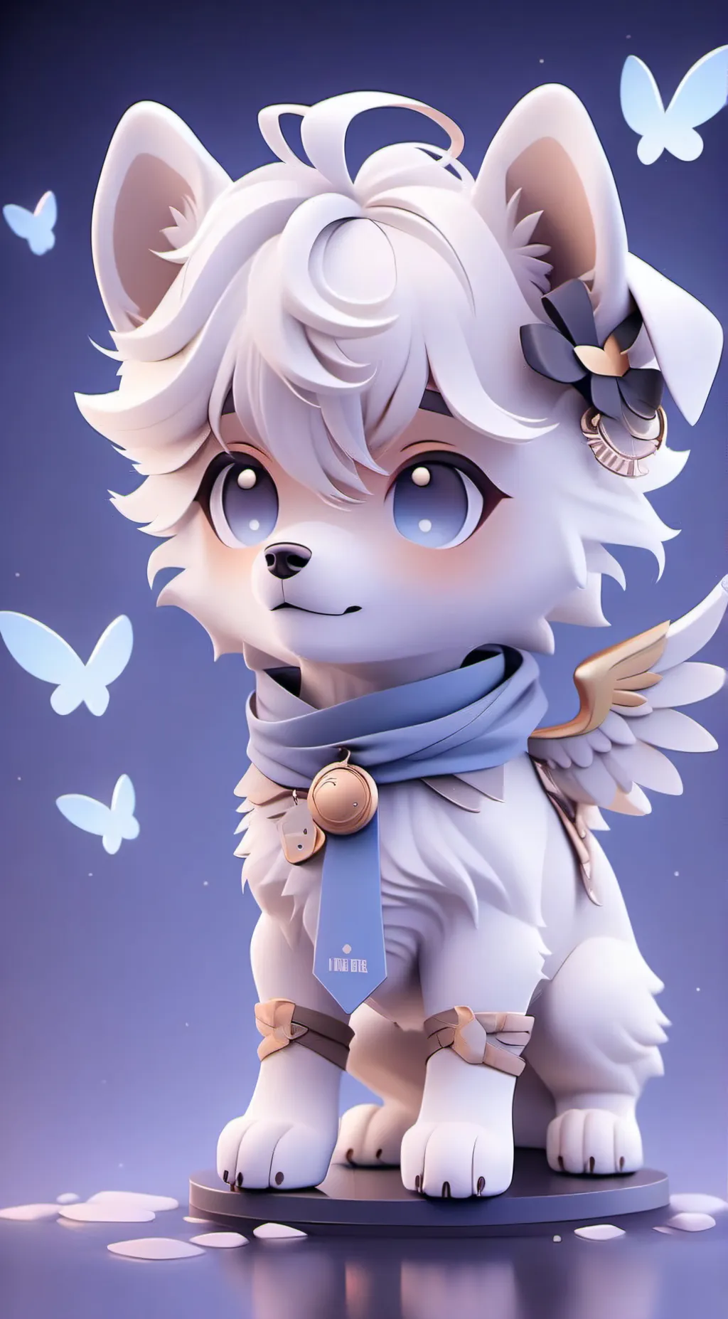 ai character: Winter background