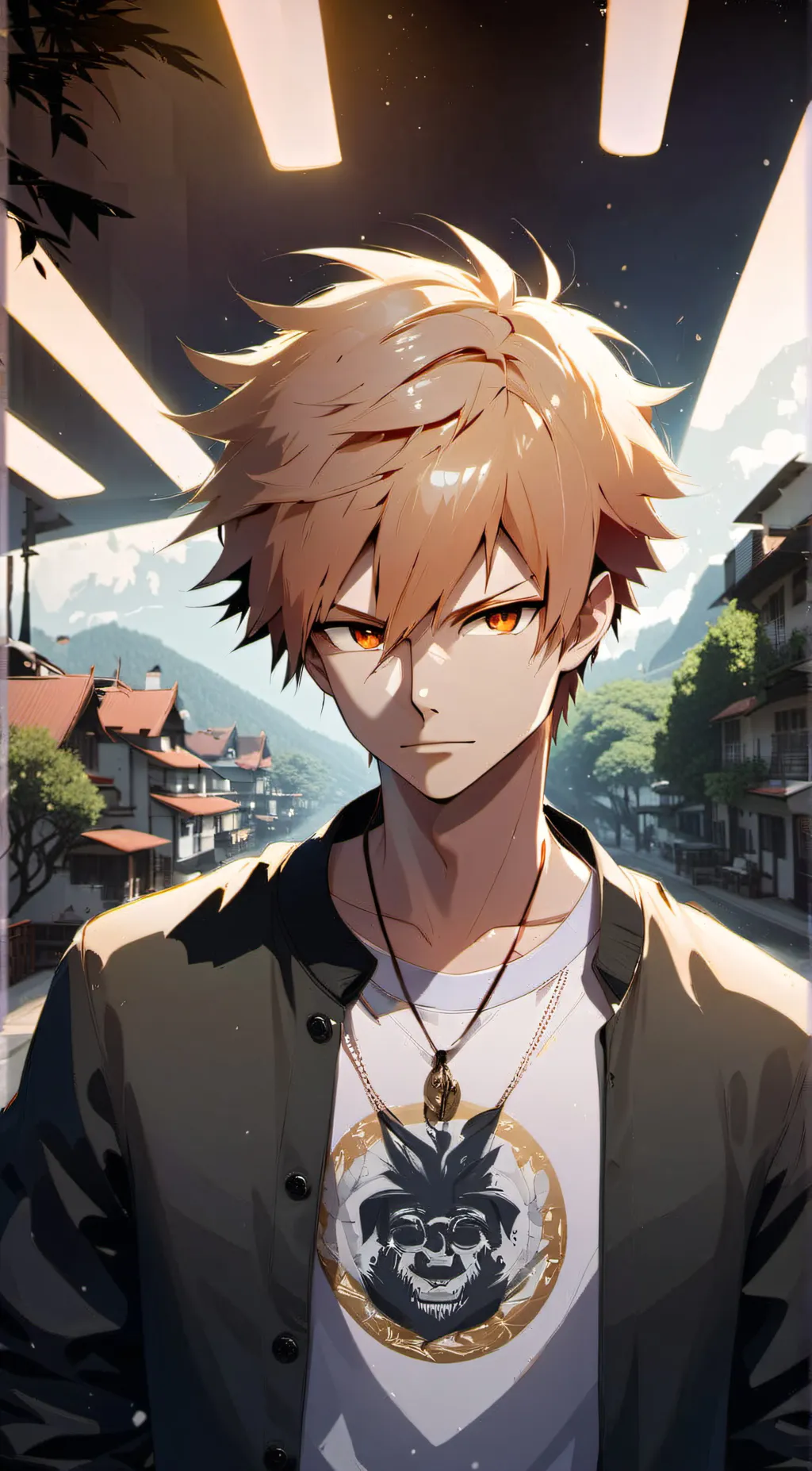 ai character: Bakugo (Aged up) background