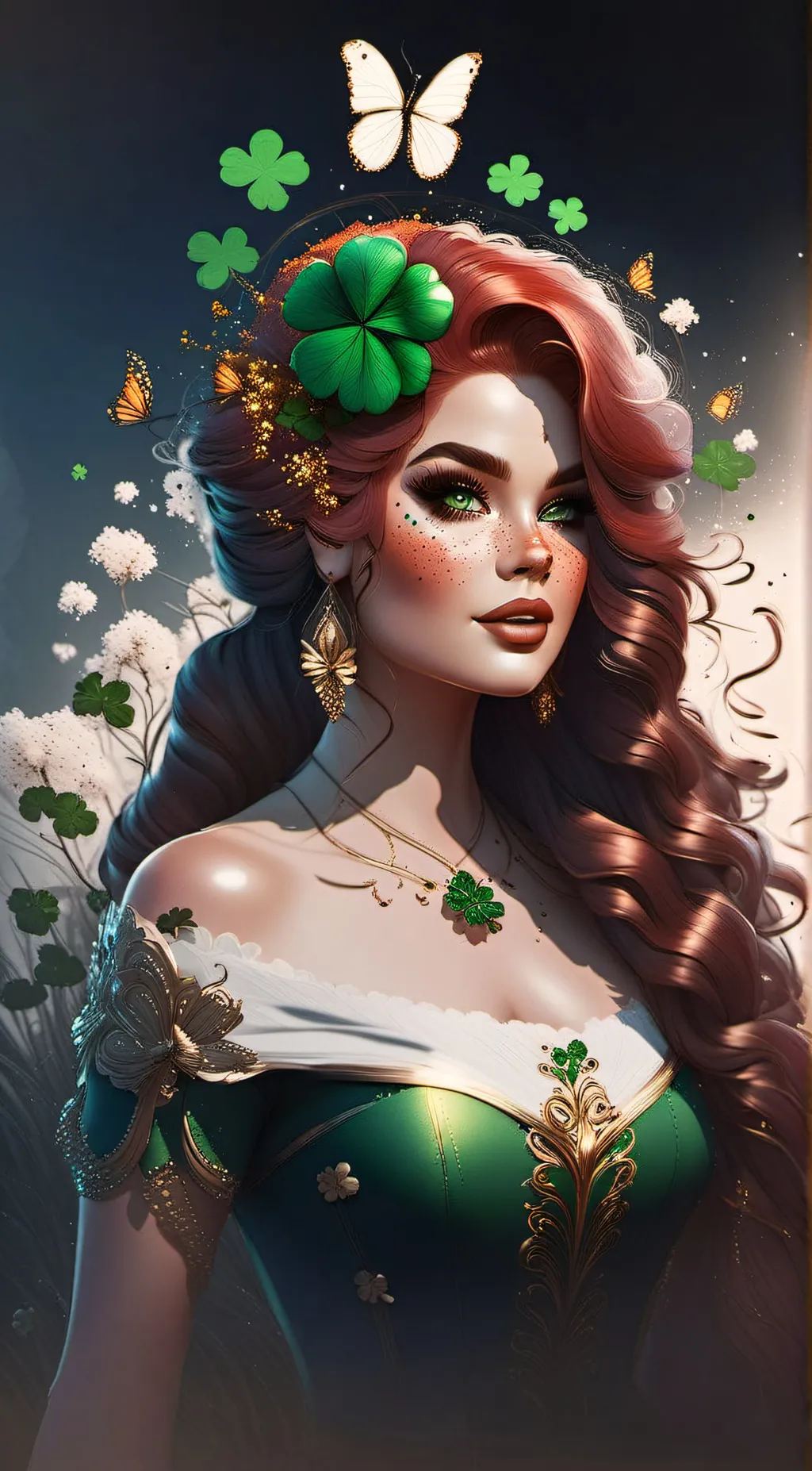 ai character: Aurora background