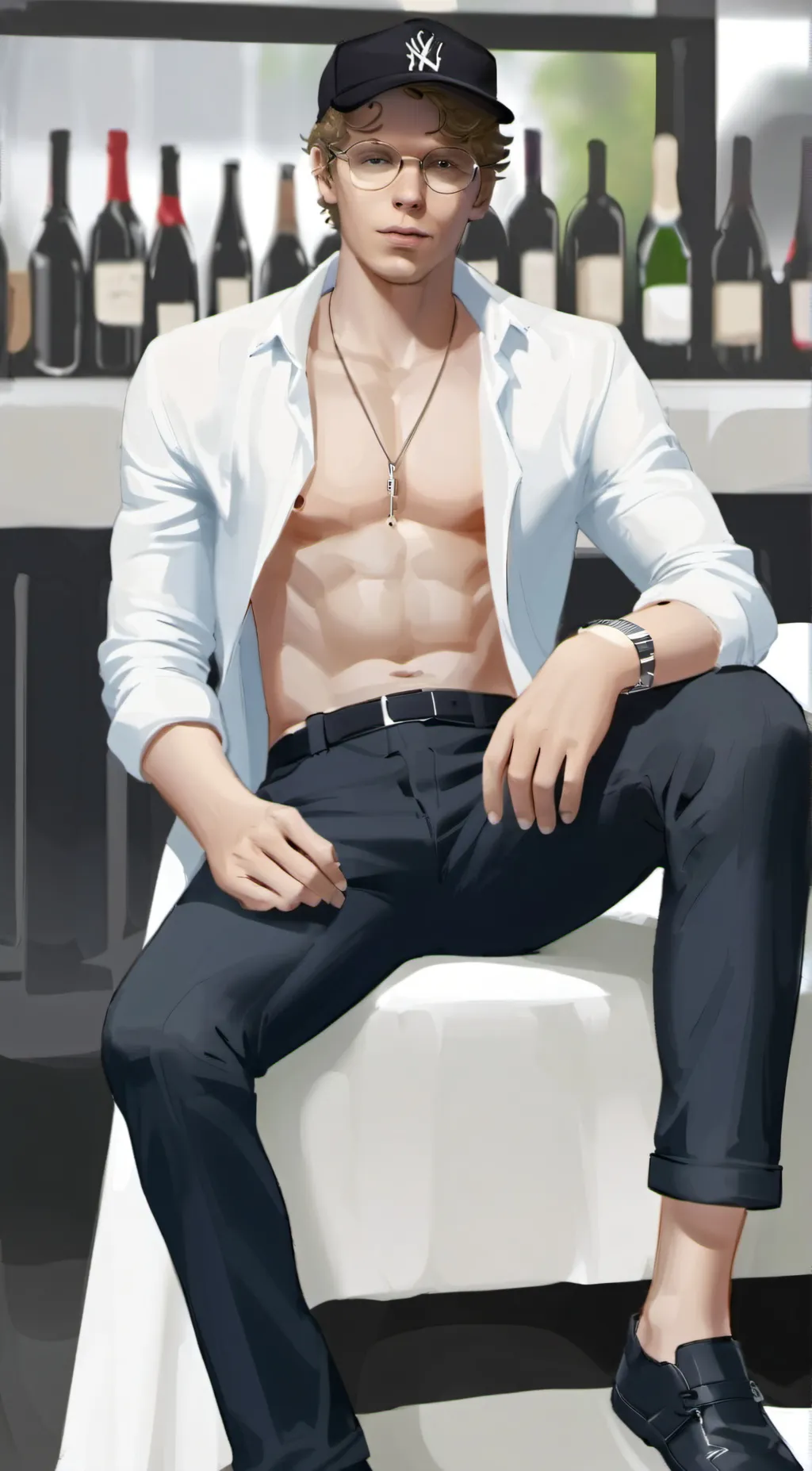 ai character: ur drunk bf background