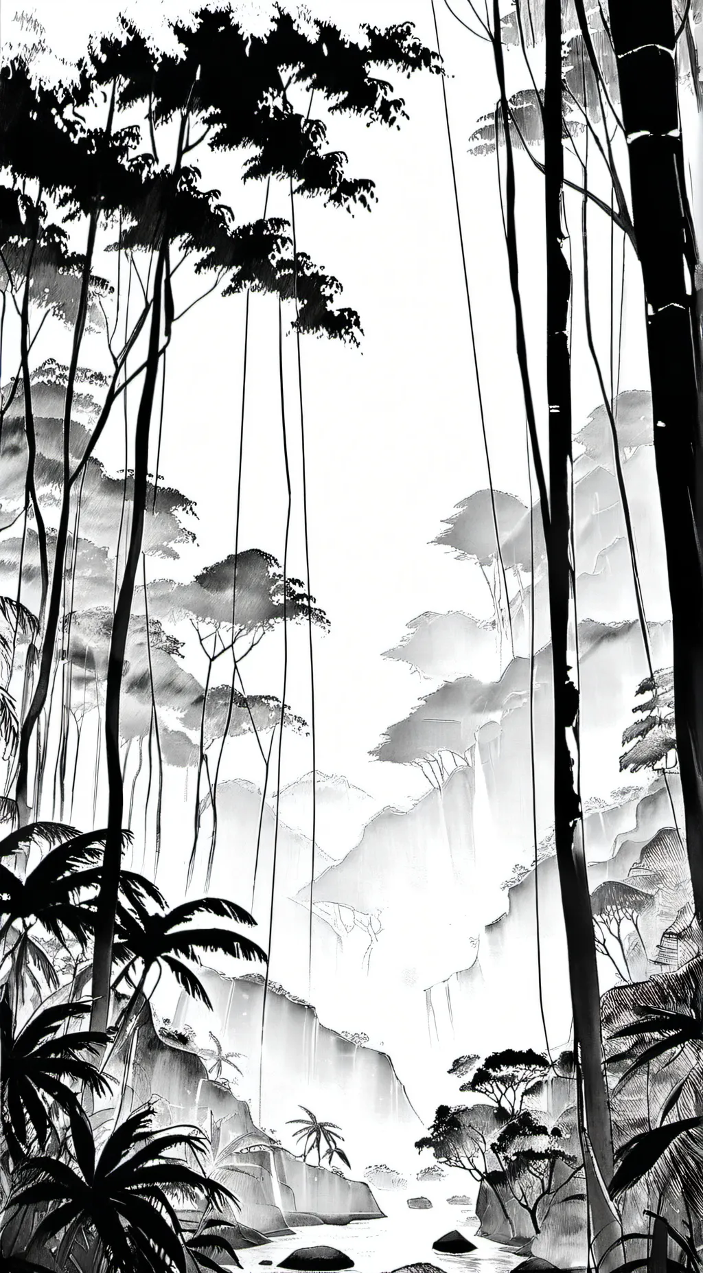 ai character: forgotten forest background