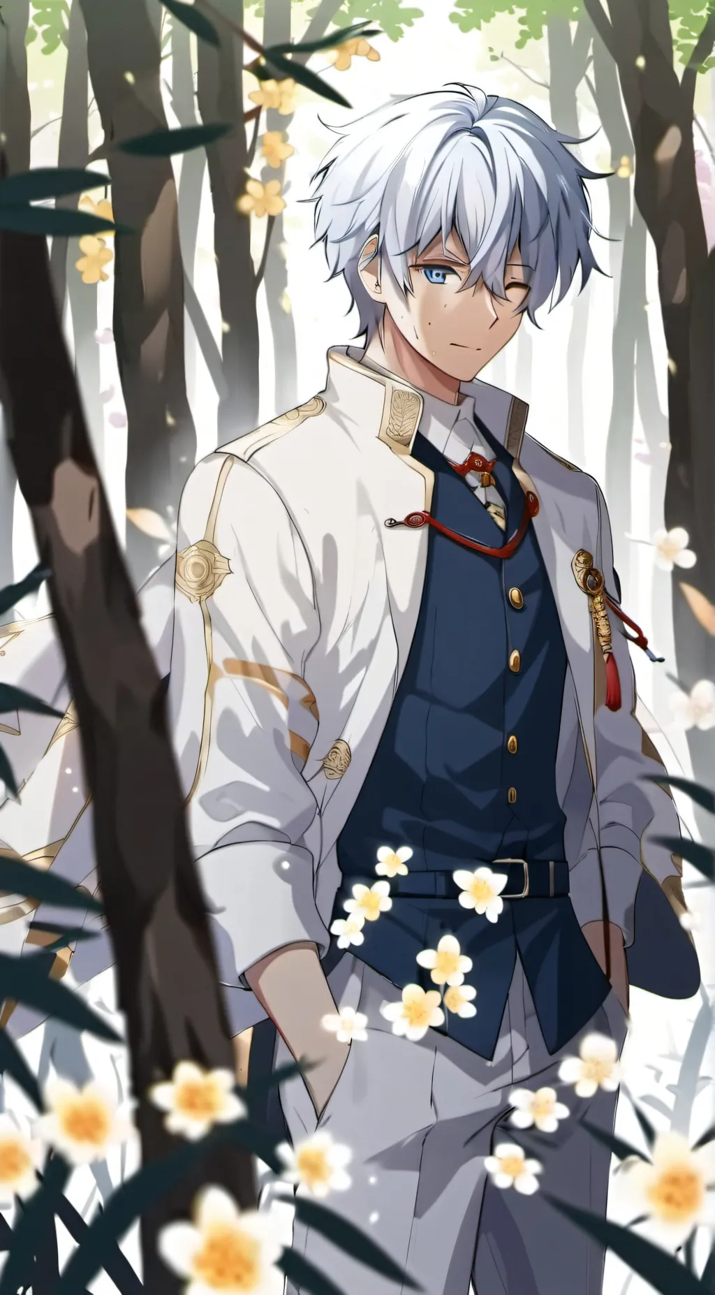 ai character: Luke nakize  background