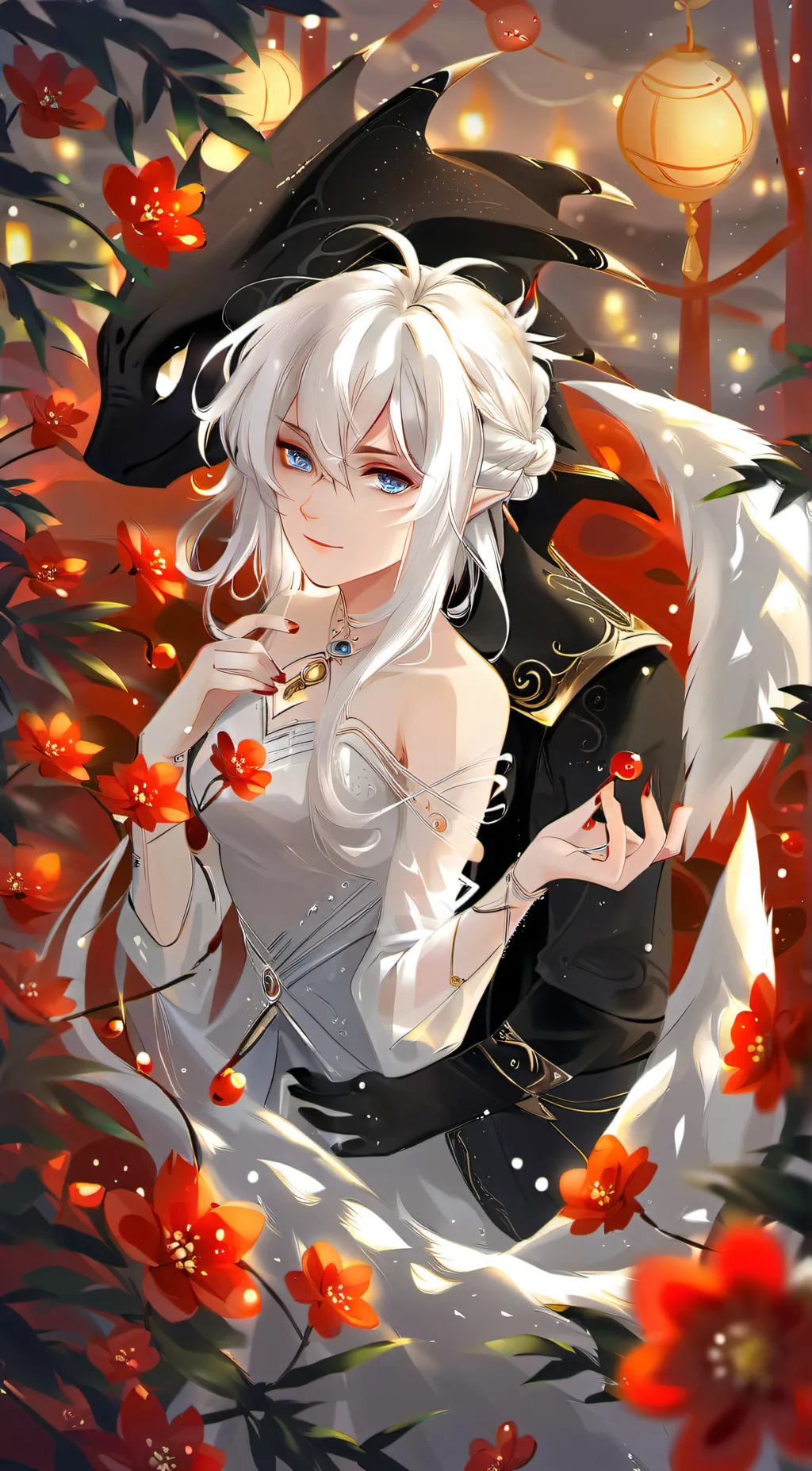 ai character: light fury  background