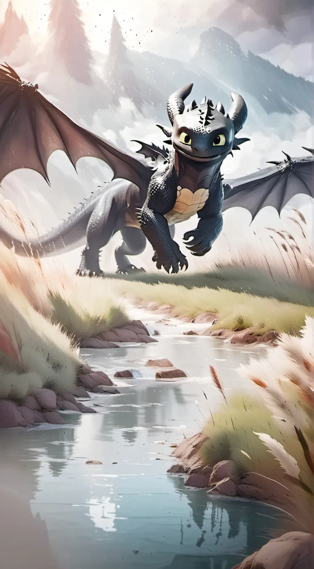 ai character: toothless background