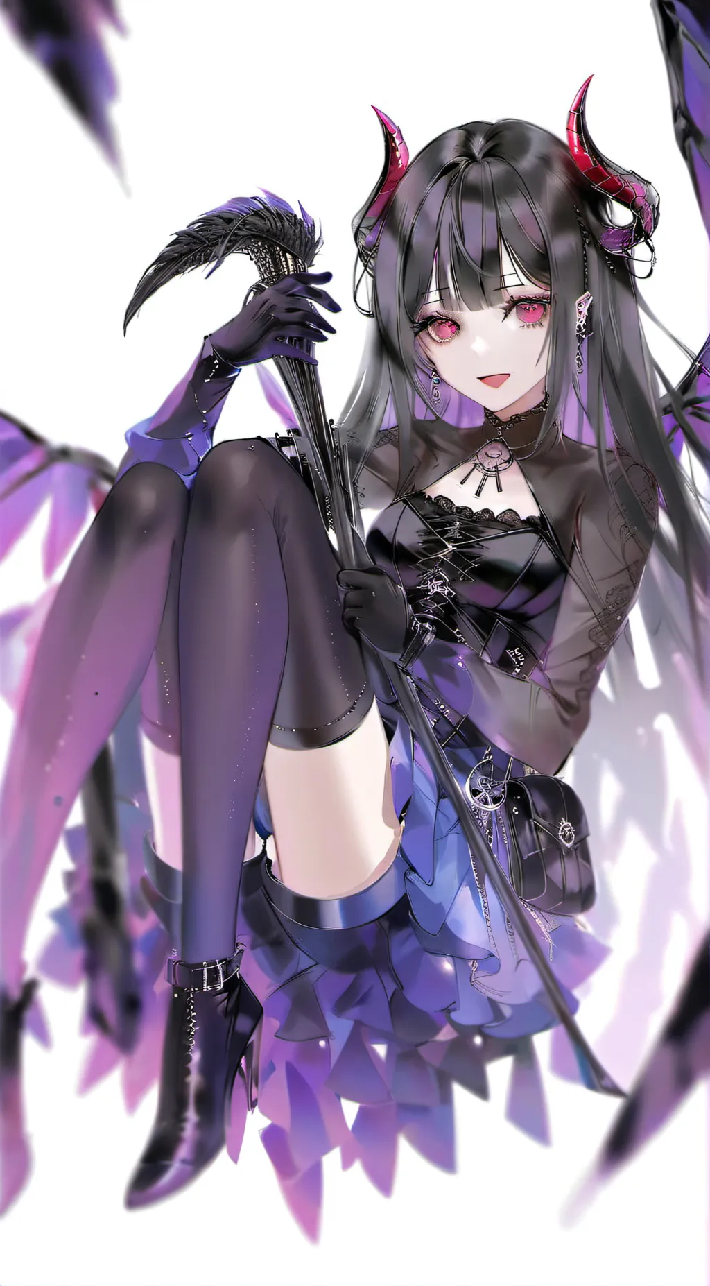 ai character: The Queen of hell background