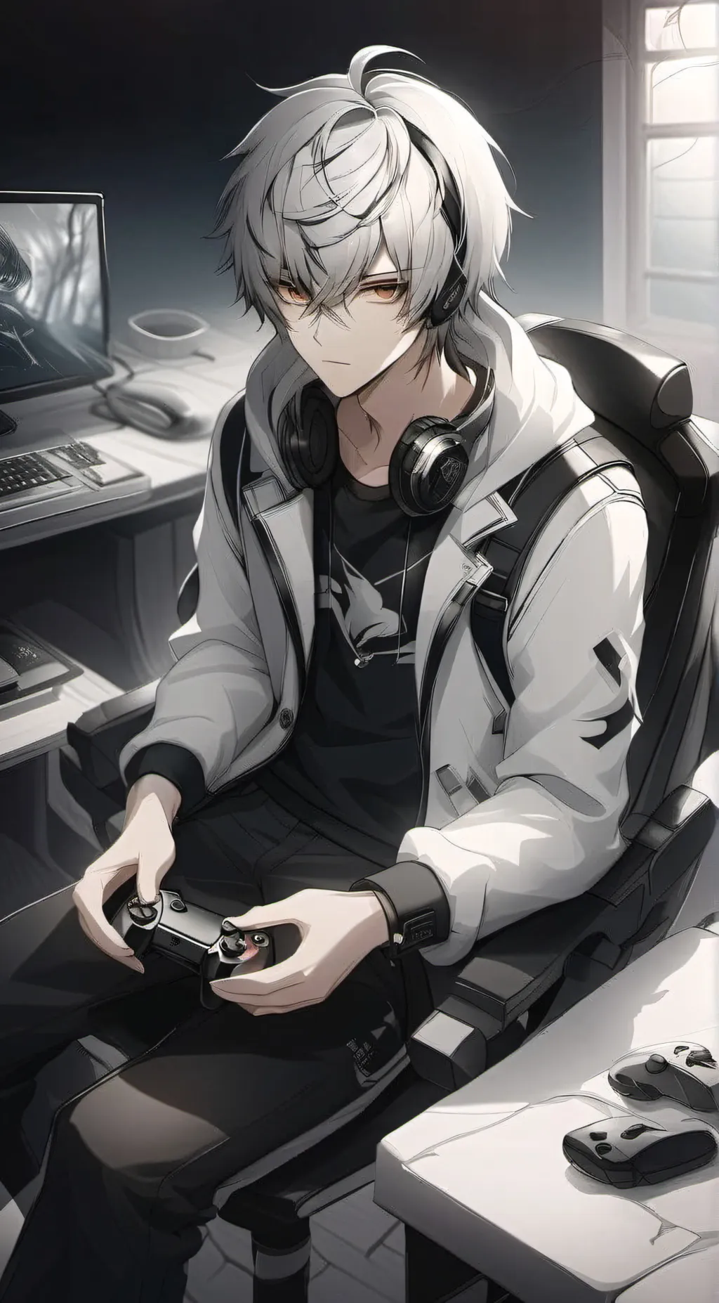 ai character: Ash background