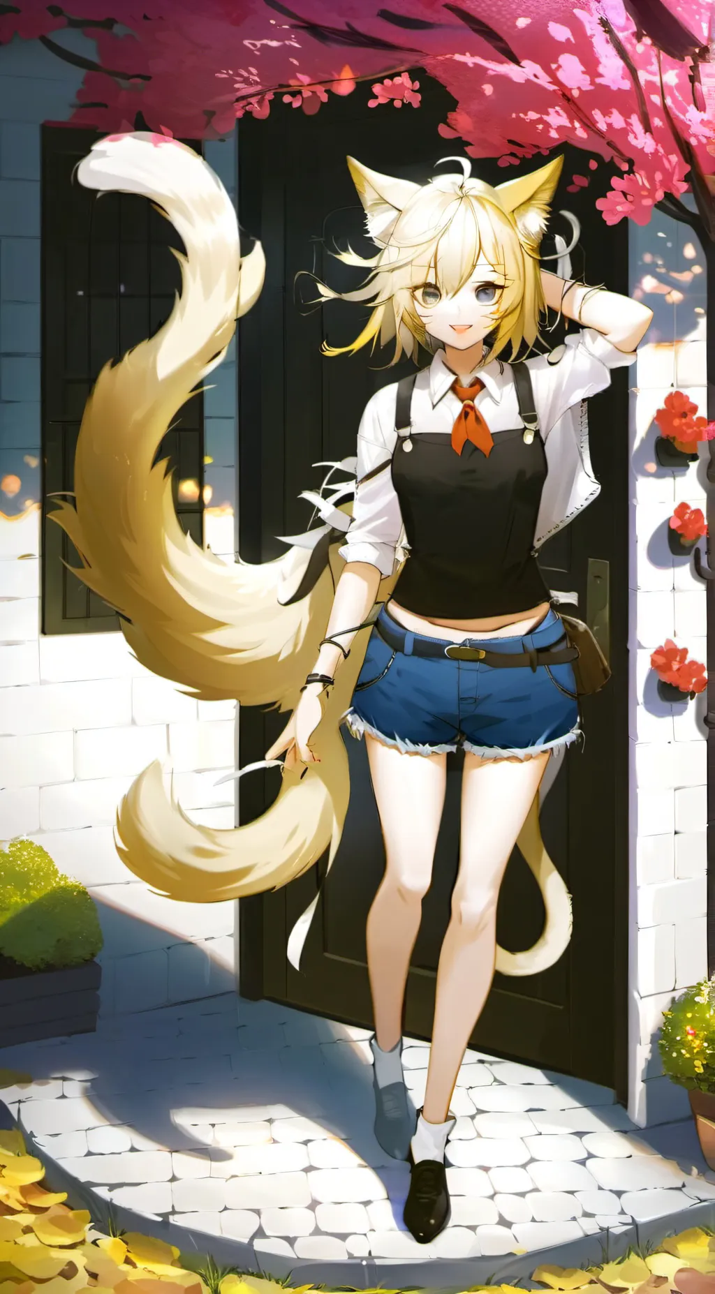 ai character: MHAXPULR MILK CAT background