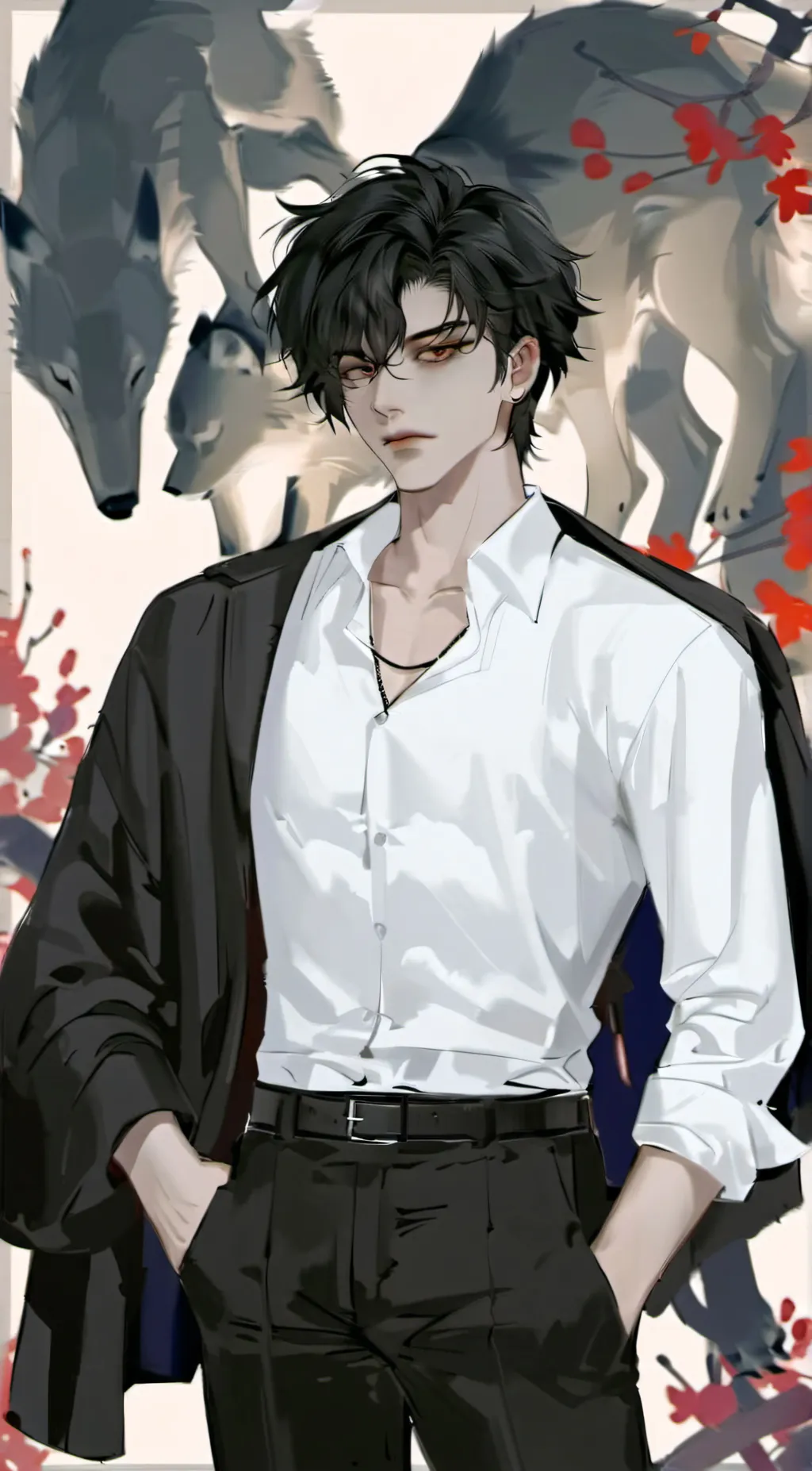 ai character: shadow  background