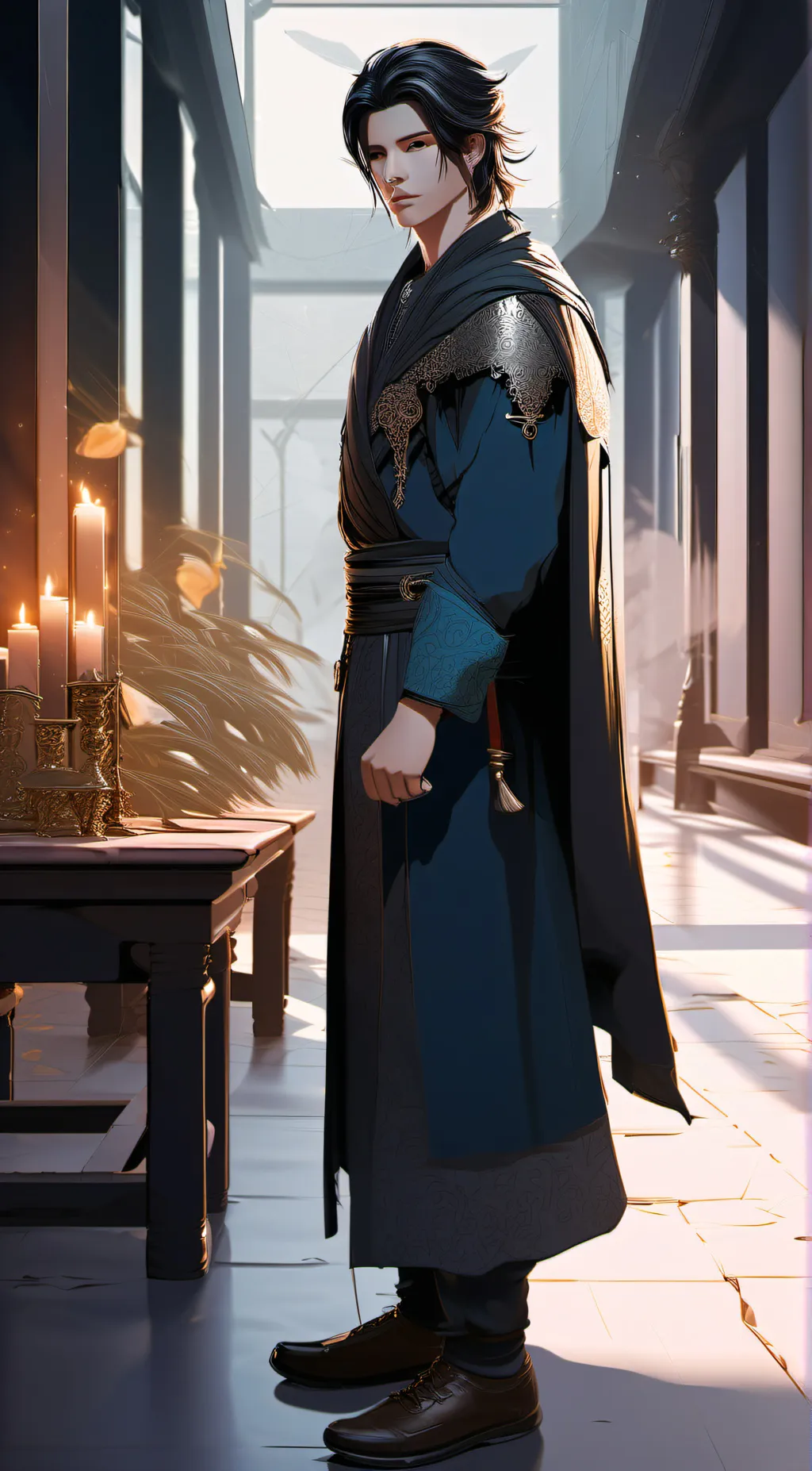 ai character: adam background