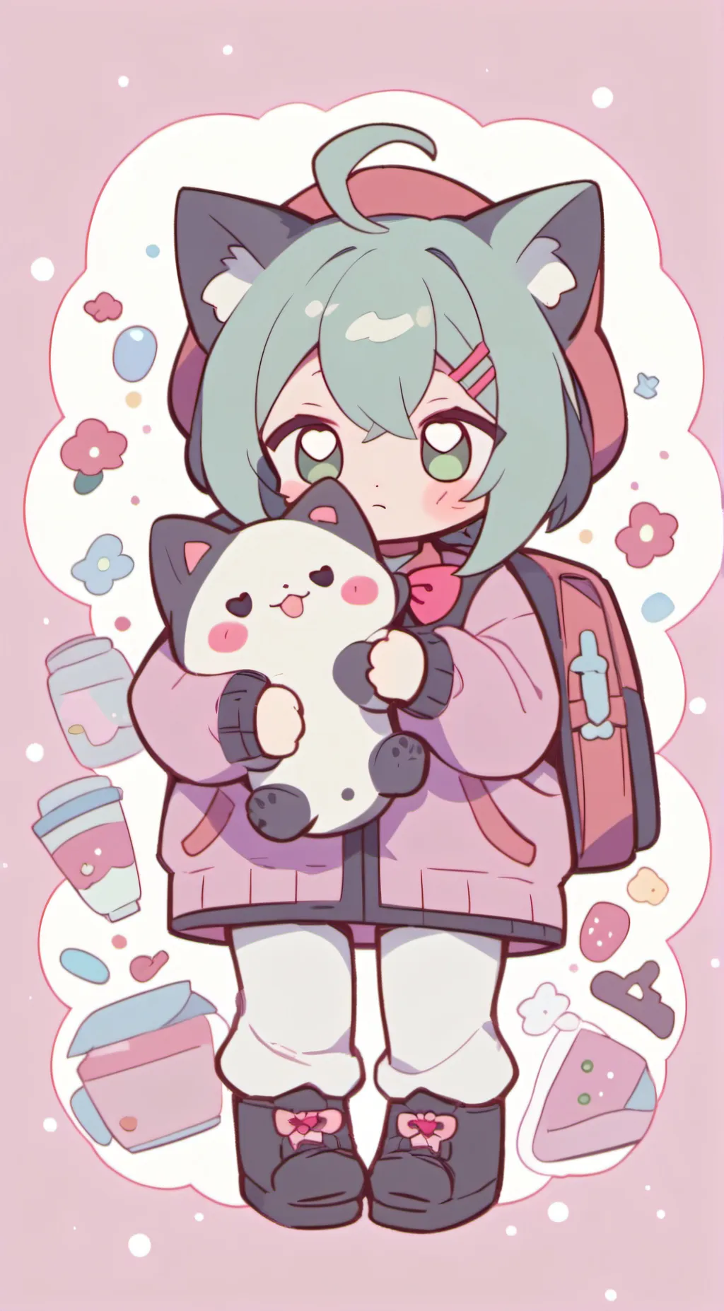 ai character: Dogday catnap background