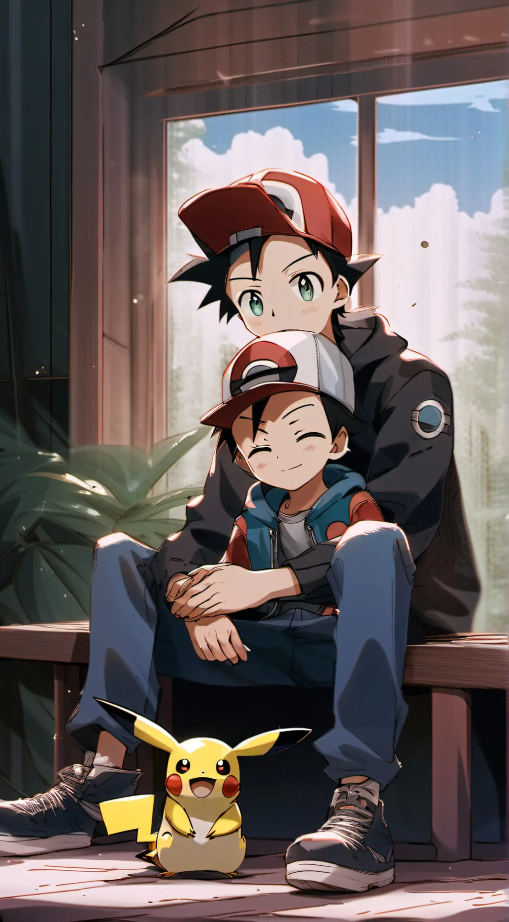 ai character: Happy goh  background