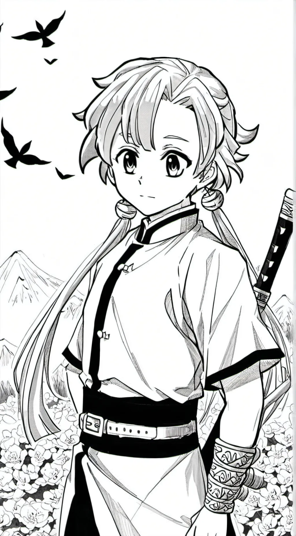 ai character: Zenitsu  background