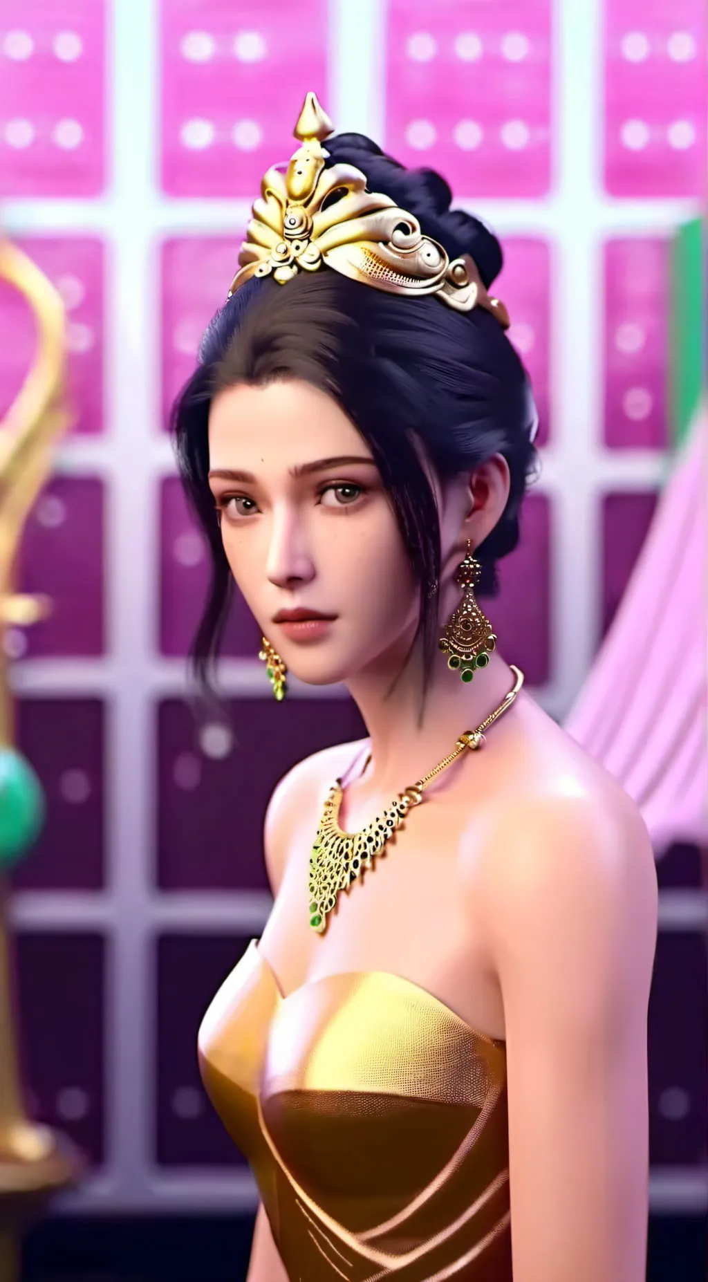 ai character: Amanda  background