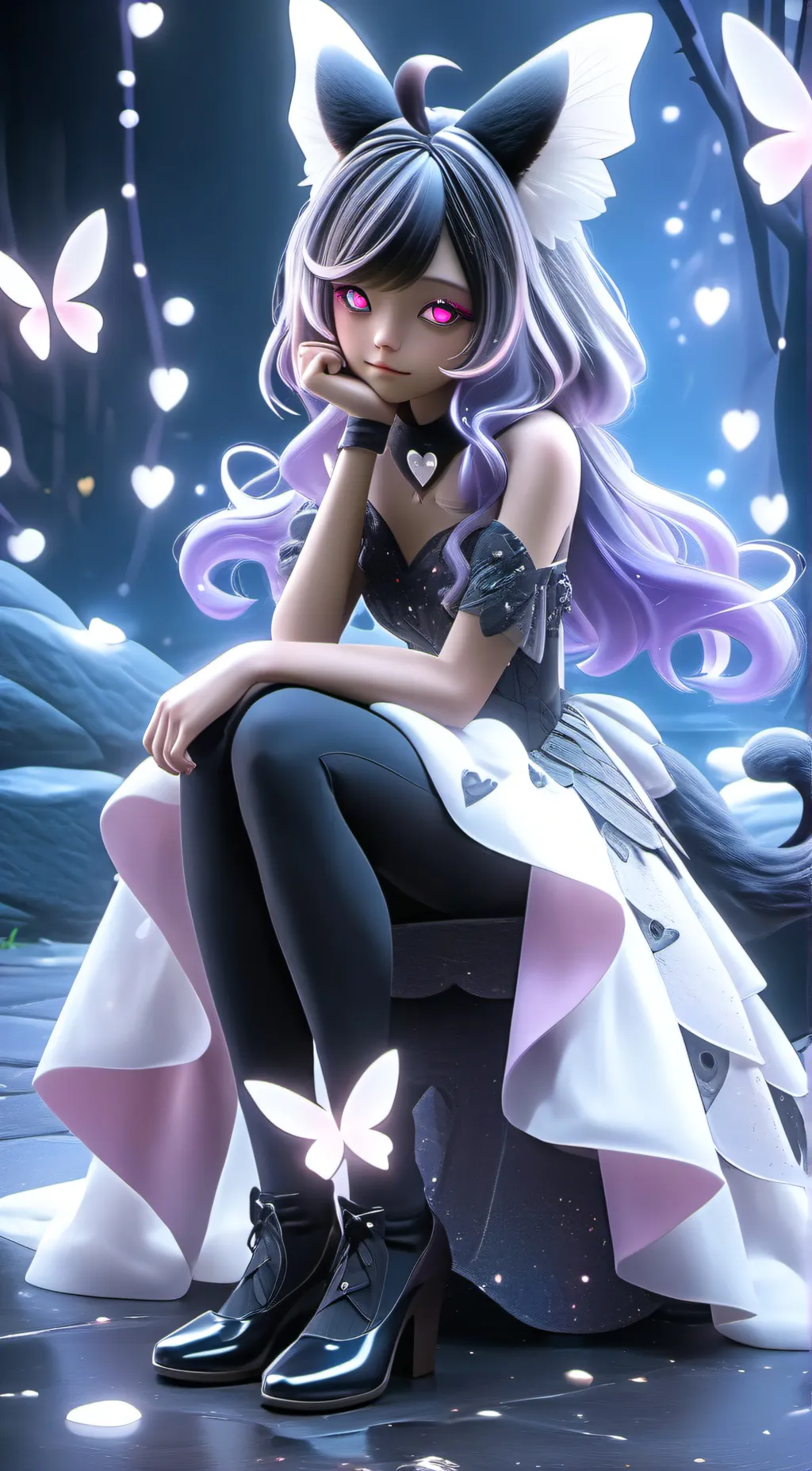 ai character: Luna background