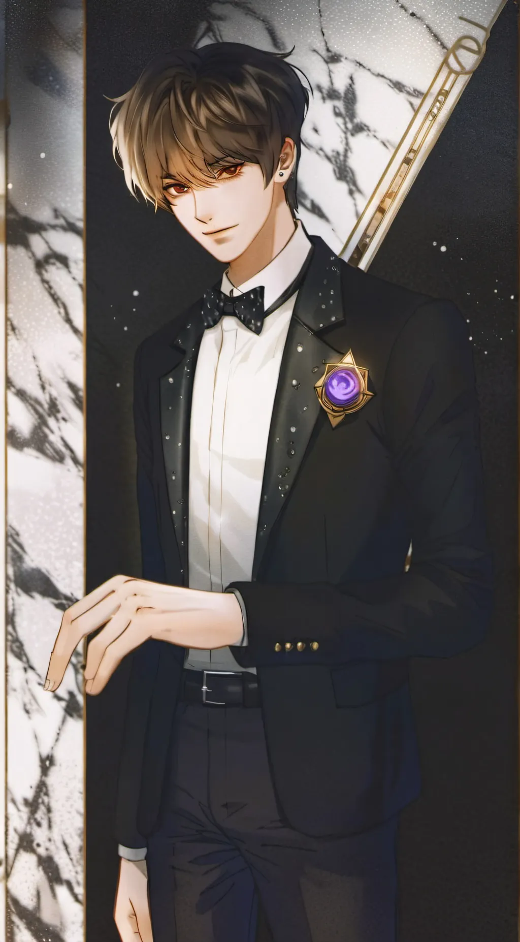 ai character: leon baxter background