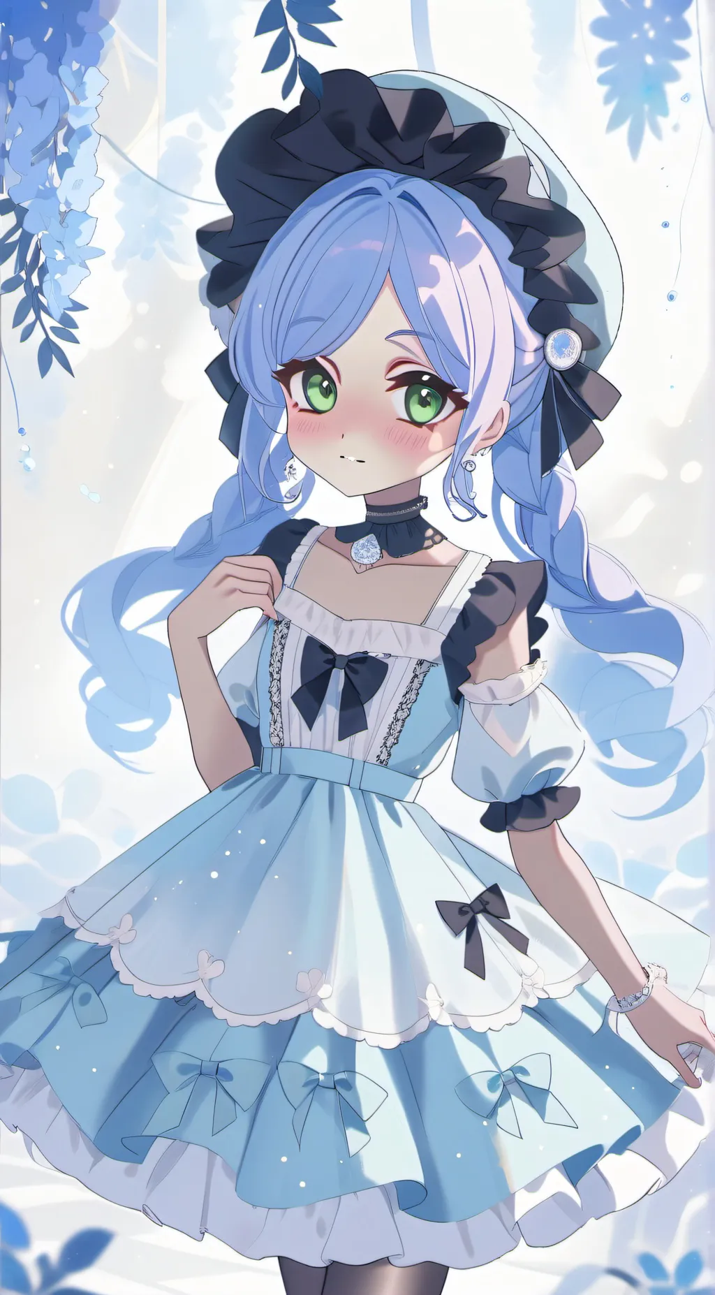 ai character: cinnamonroll  background