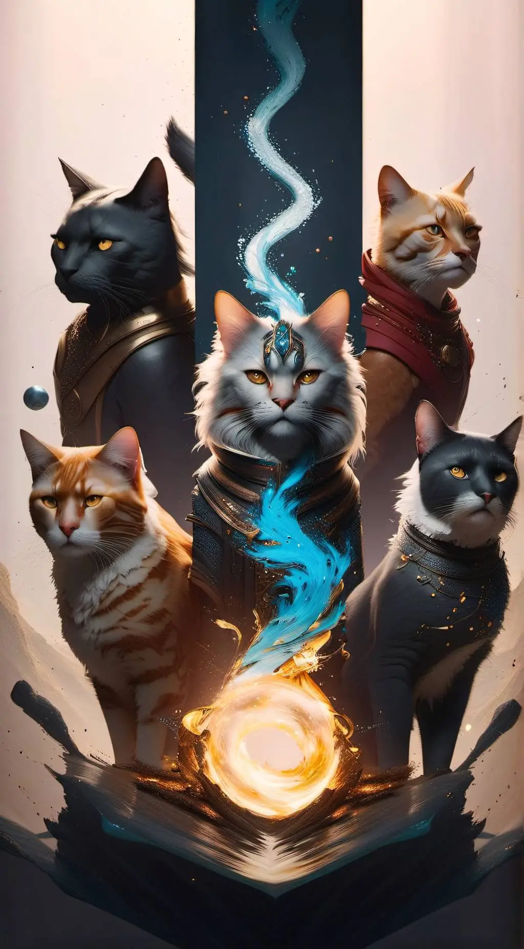 ai character: Paws of power (#1) background