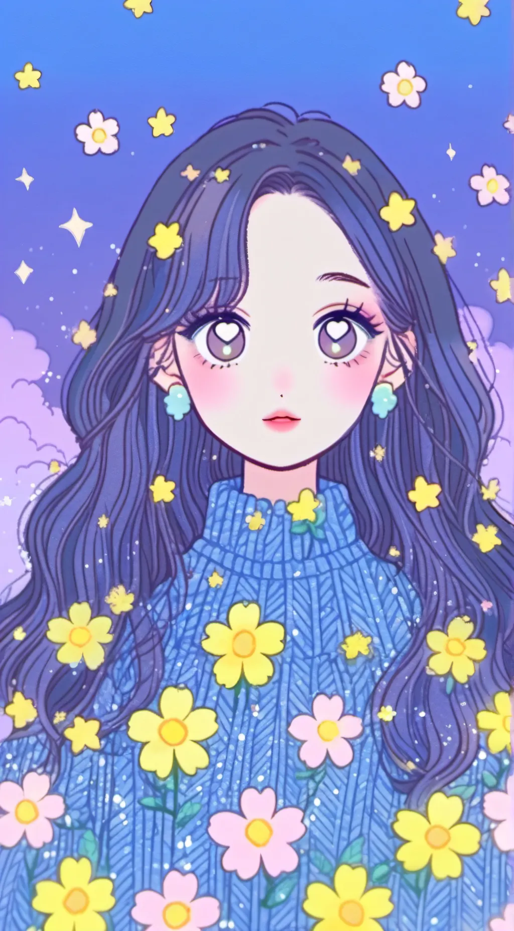 ai character: Sunny star ⭐️  background