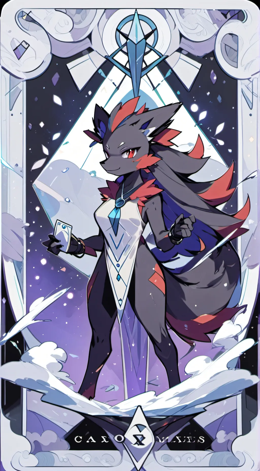 ai character: Zoroark background