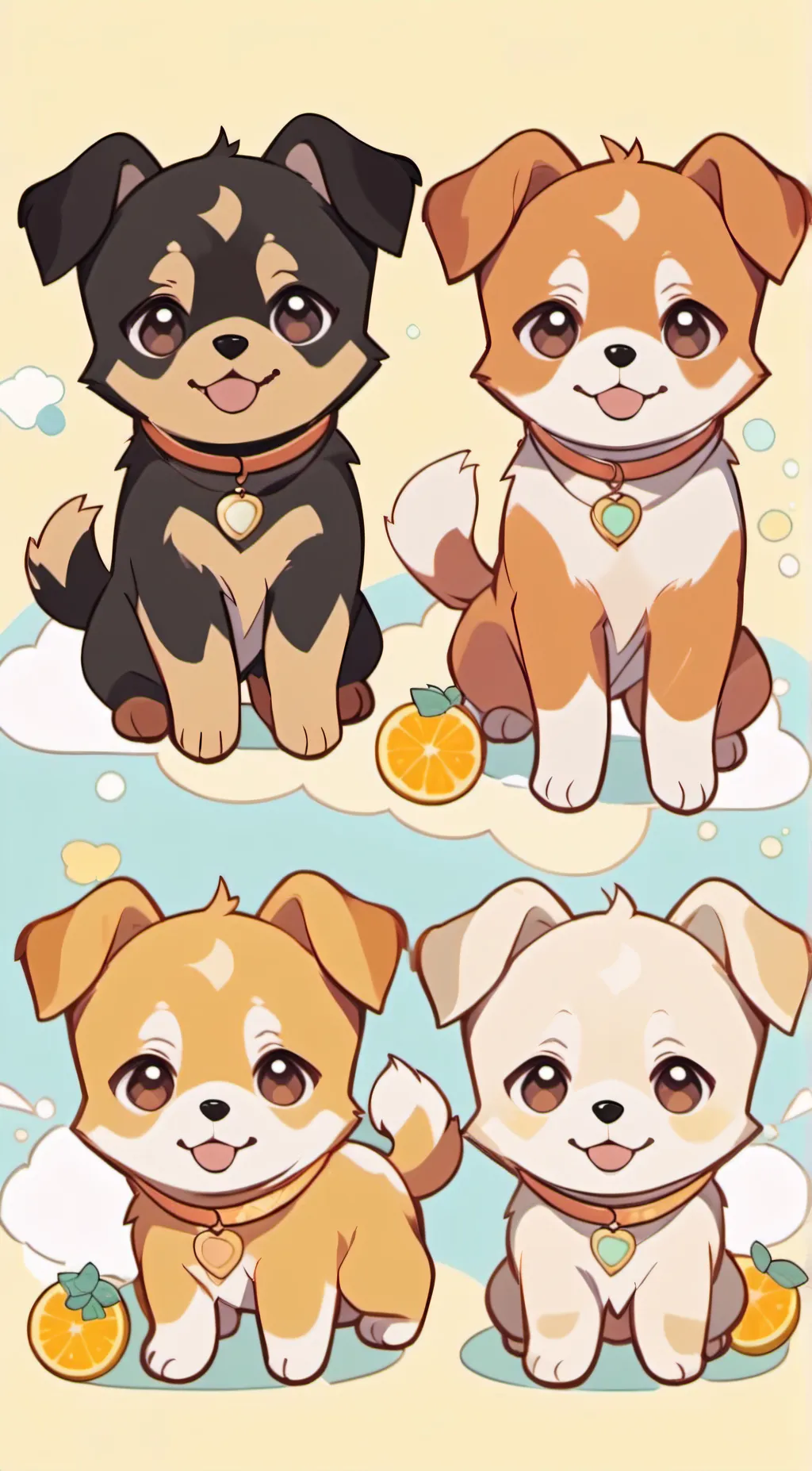 ai character: 4 dog byo  background