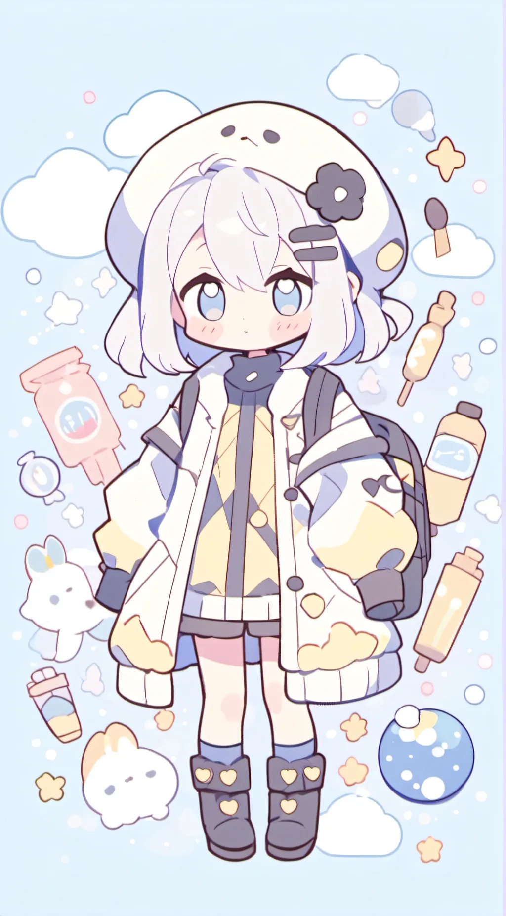 ai character: mui sab + makomo  background