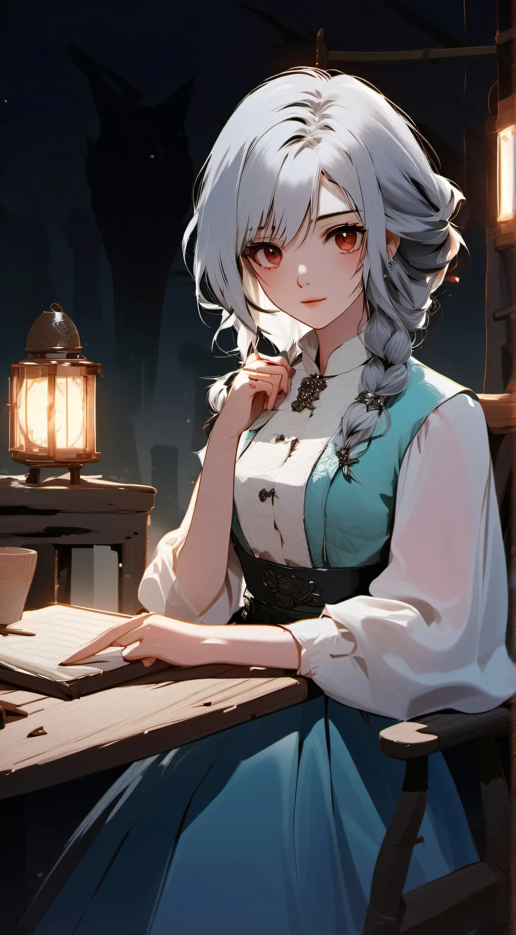 ai character: Eva background