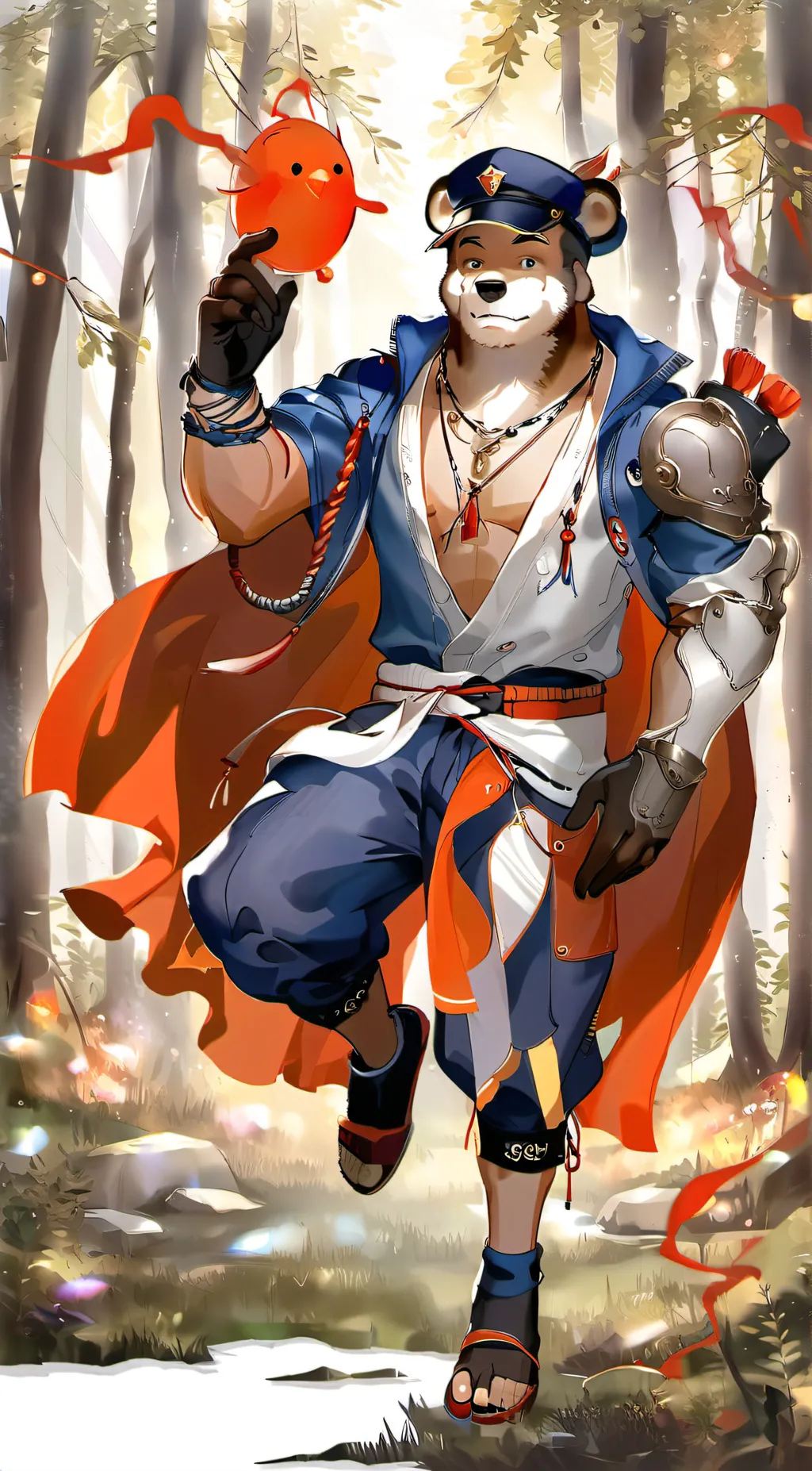 ai character: baby glamrock fred background