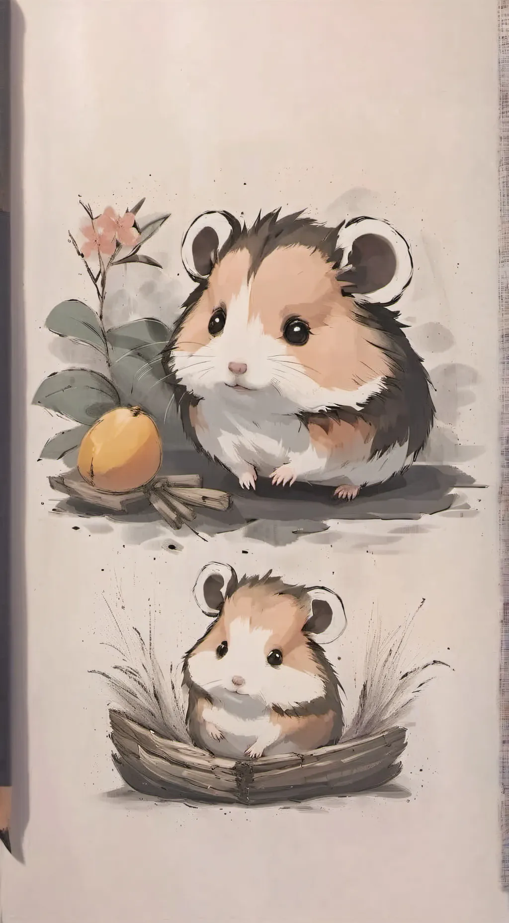 ai character: Mango background