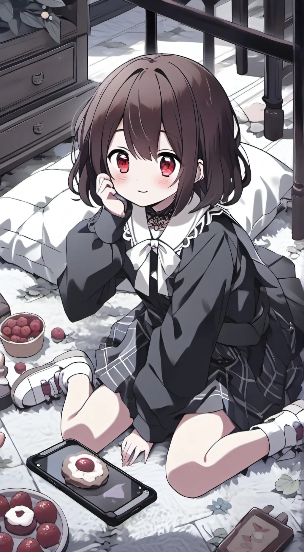 ai character: Shut-In Little Sis background