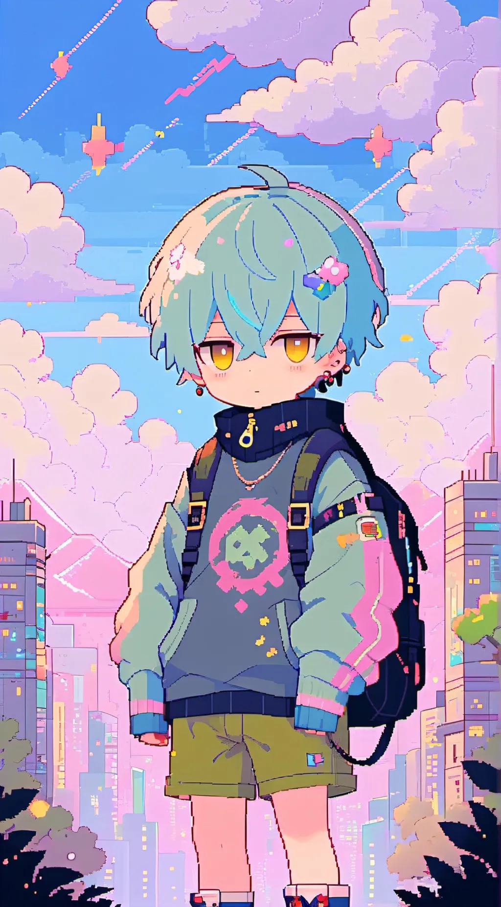 ai character: Lance Crown  background