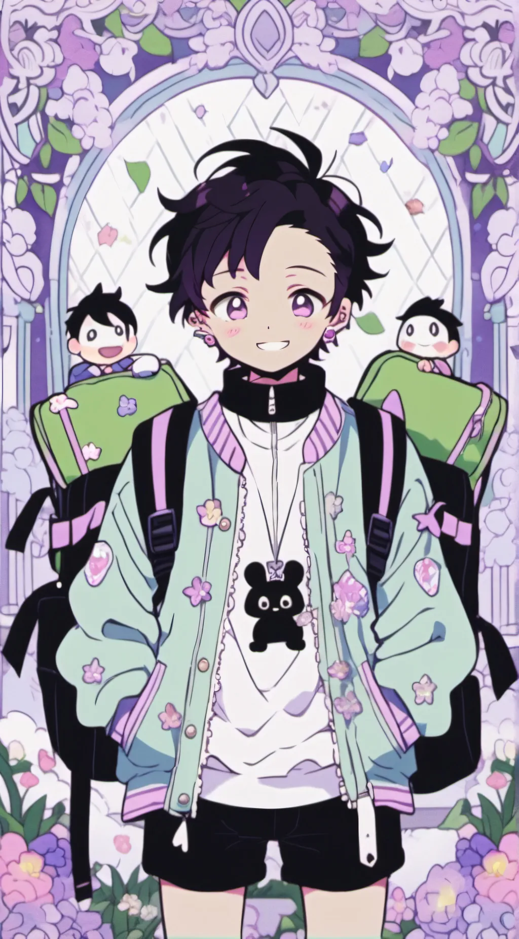 ai character: Demon slayer background