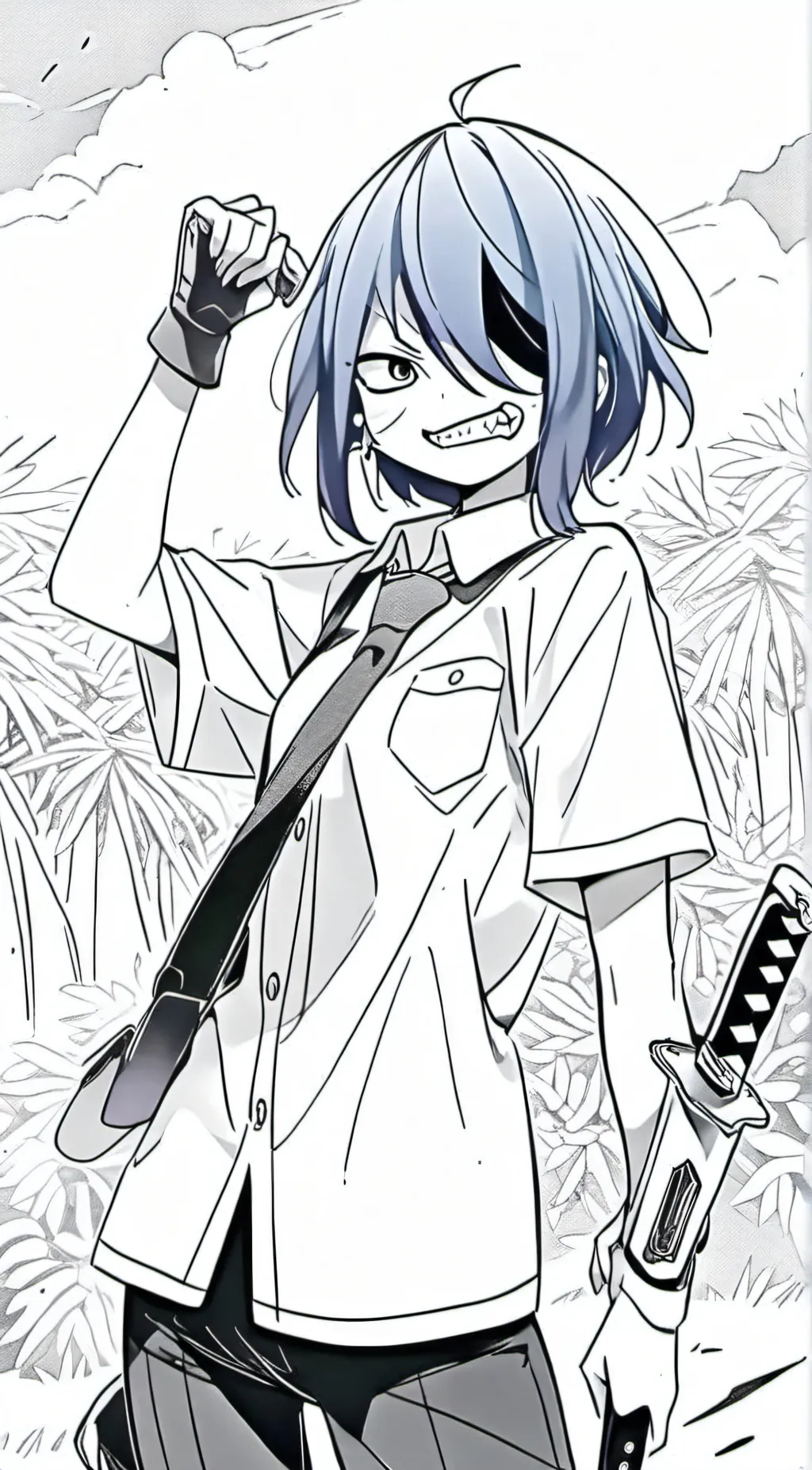 ai character: Mrs. Circle background