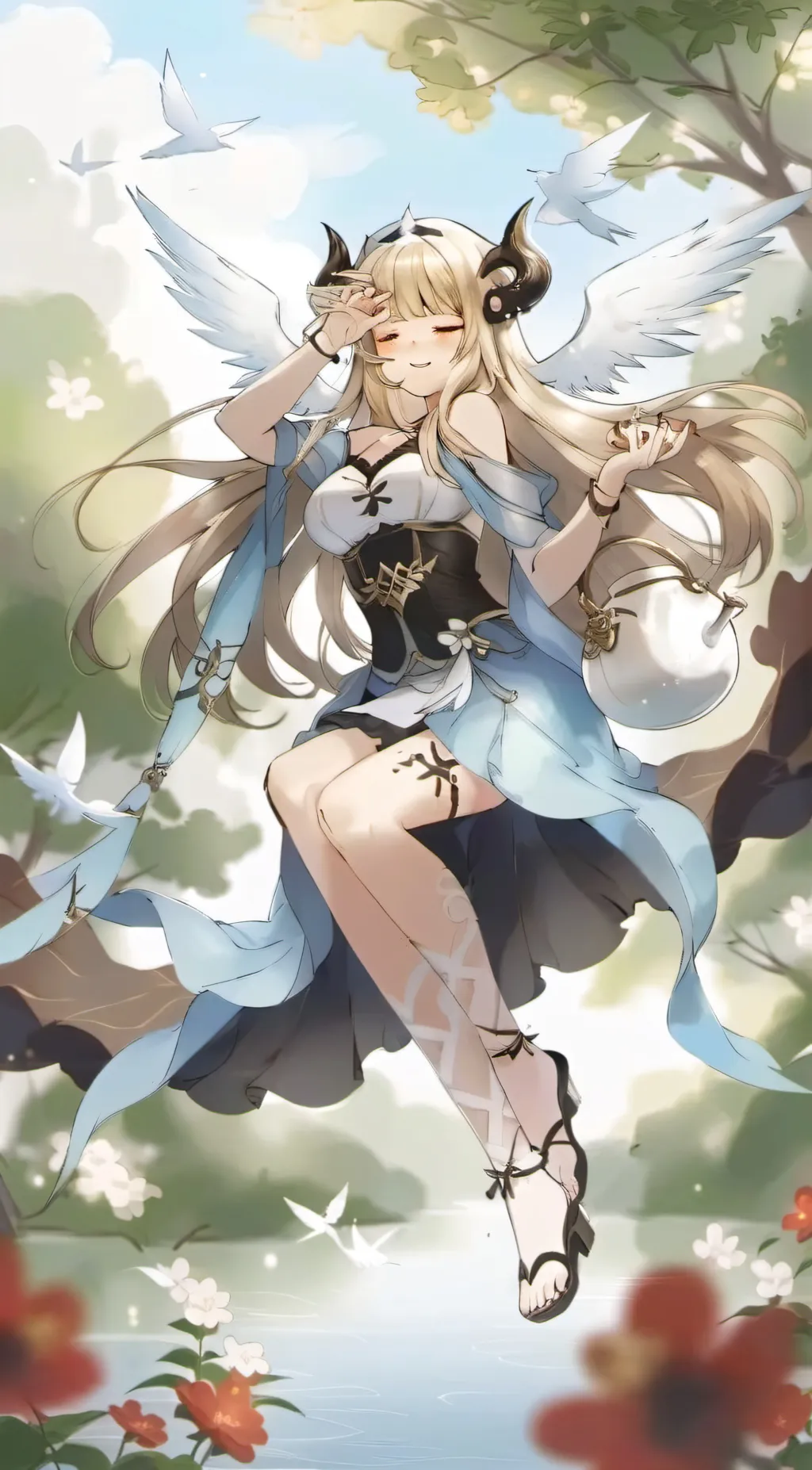 ai character: Aurora background