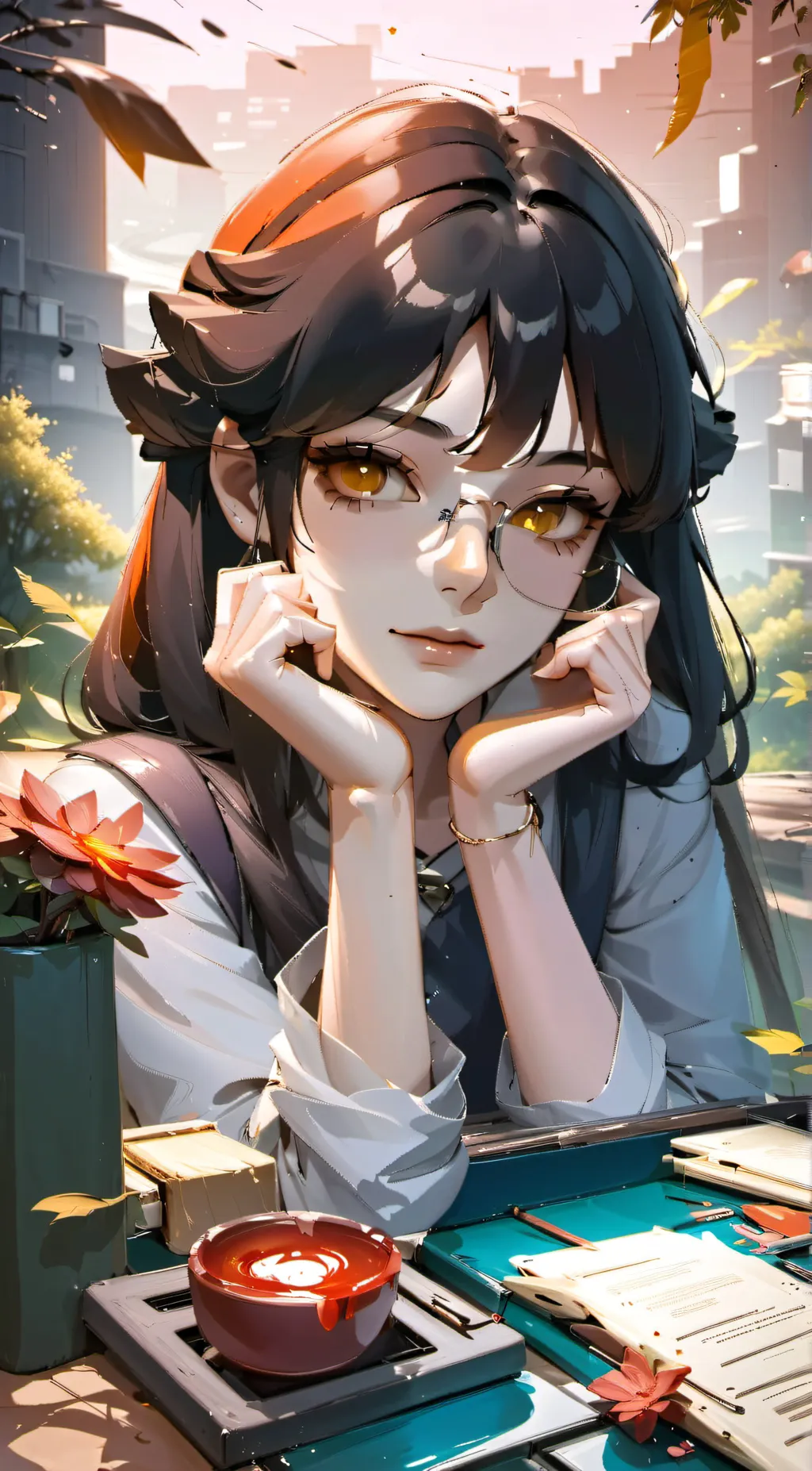 ai character: Luna background