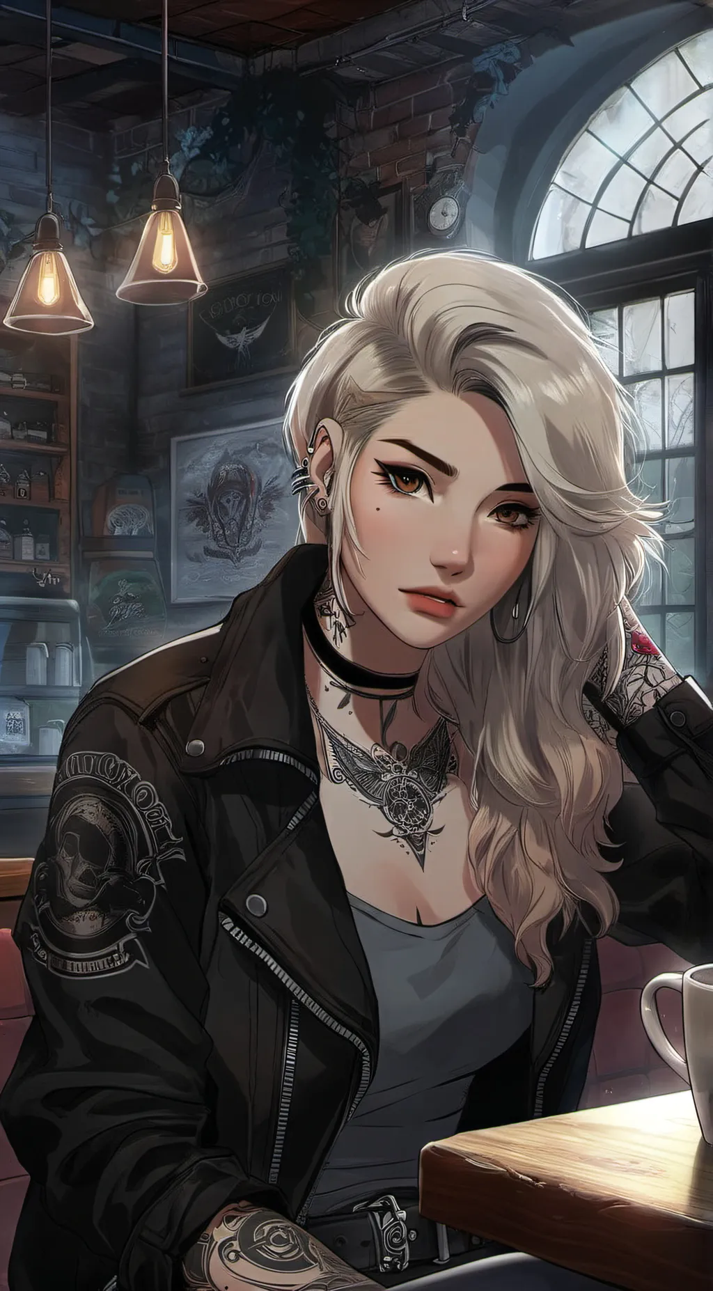 ai character: Selene  background