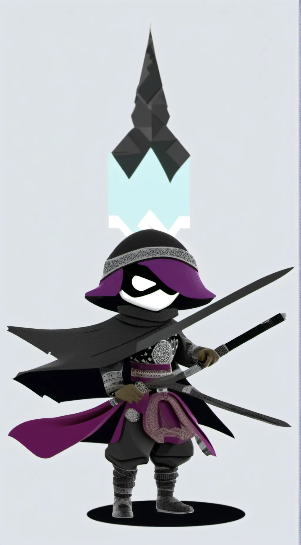 ai character: Uzi Plush background