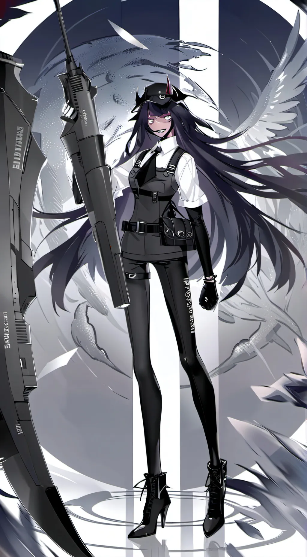 ai character: Miss circle  background