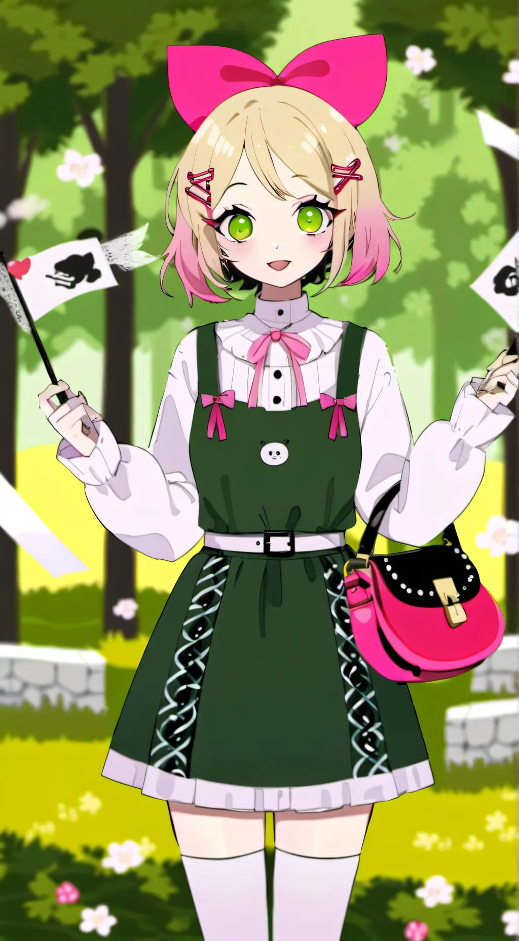 ai character: Streamer girl background