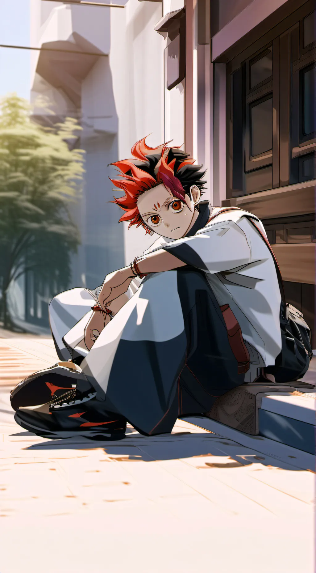 ai character: Demon slayer heheh background